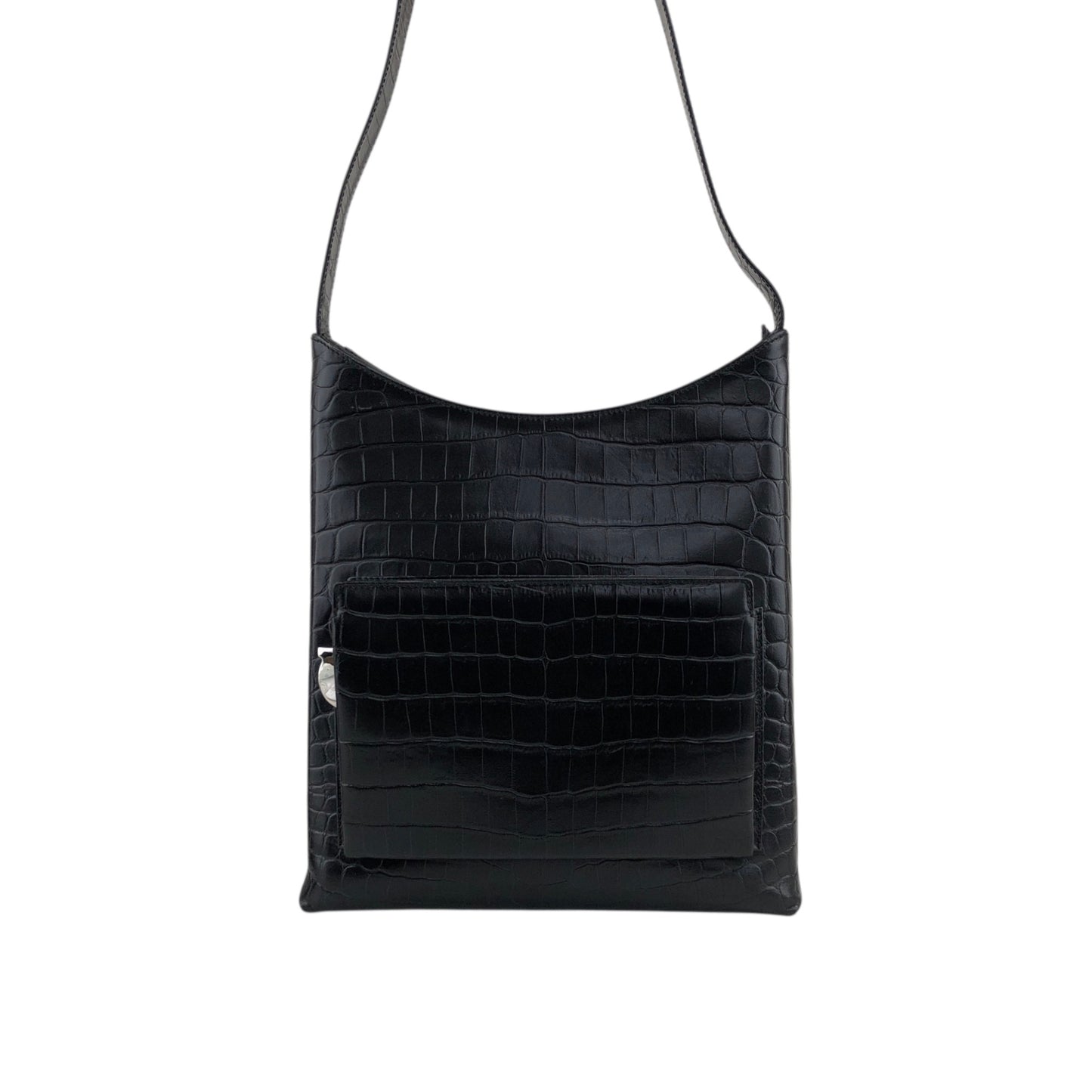 Salvatore Ferragamo Gancini Shoulder bag Black Vintage gpf38m