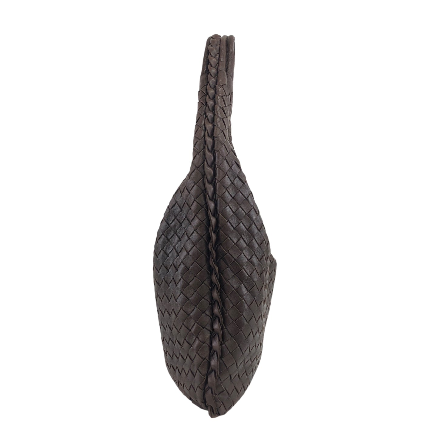 Bottega Veneta Intrecciato Shoulder bag Hobobag Brown Vintage 8kxwhy