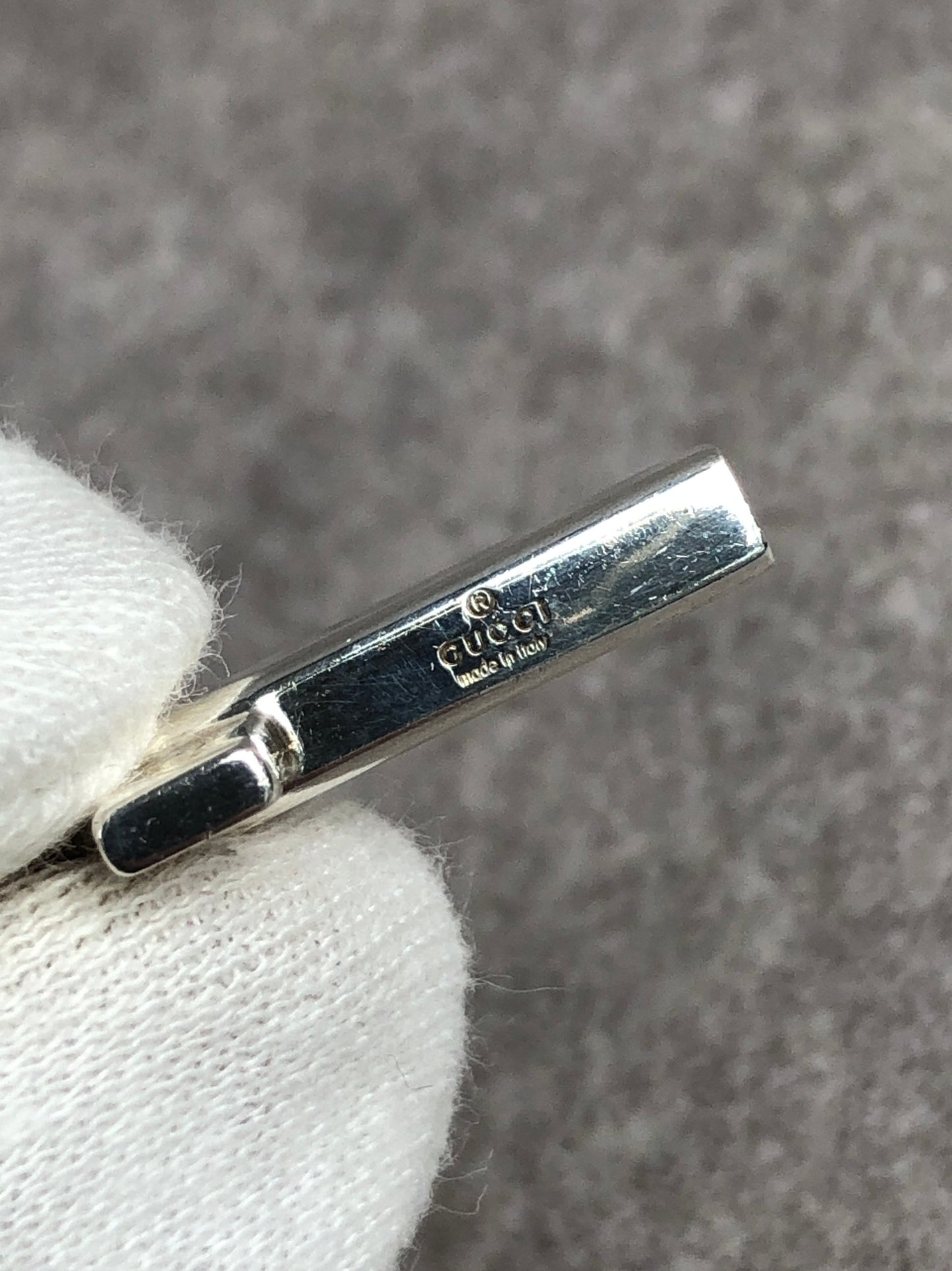 GUCCI Cross Motif Necklace Silver SILVER925 Vintage gyw4vz