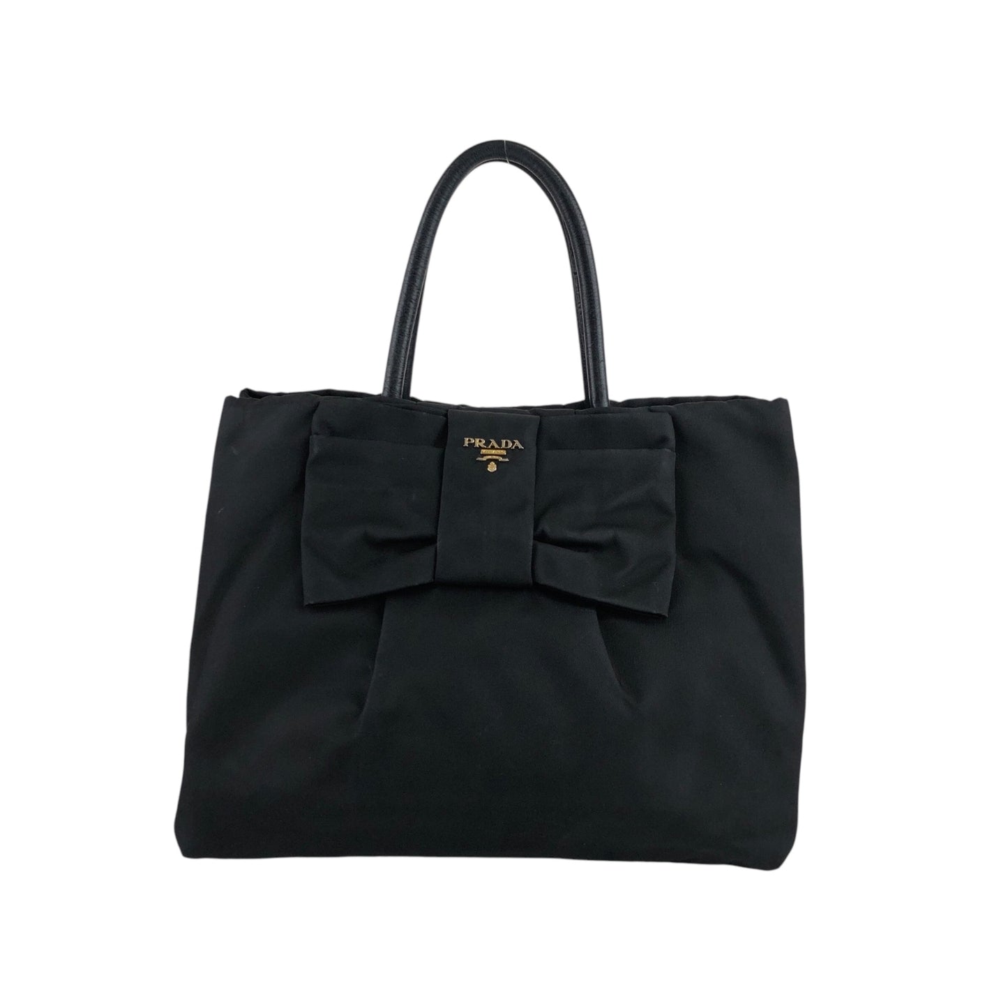 PRADA Logo Handbag Black Vintage embxsx