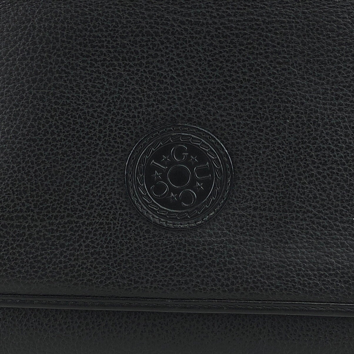 GUCCI 標誌單肩包 黑色 復古 x5y2fj