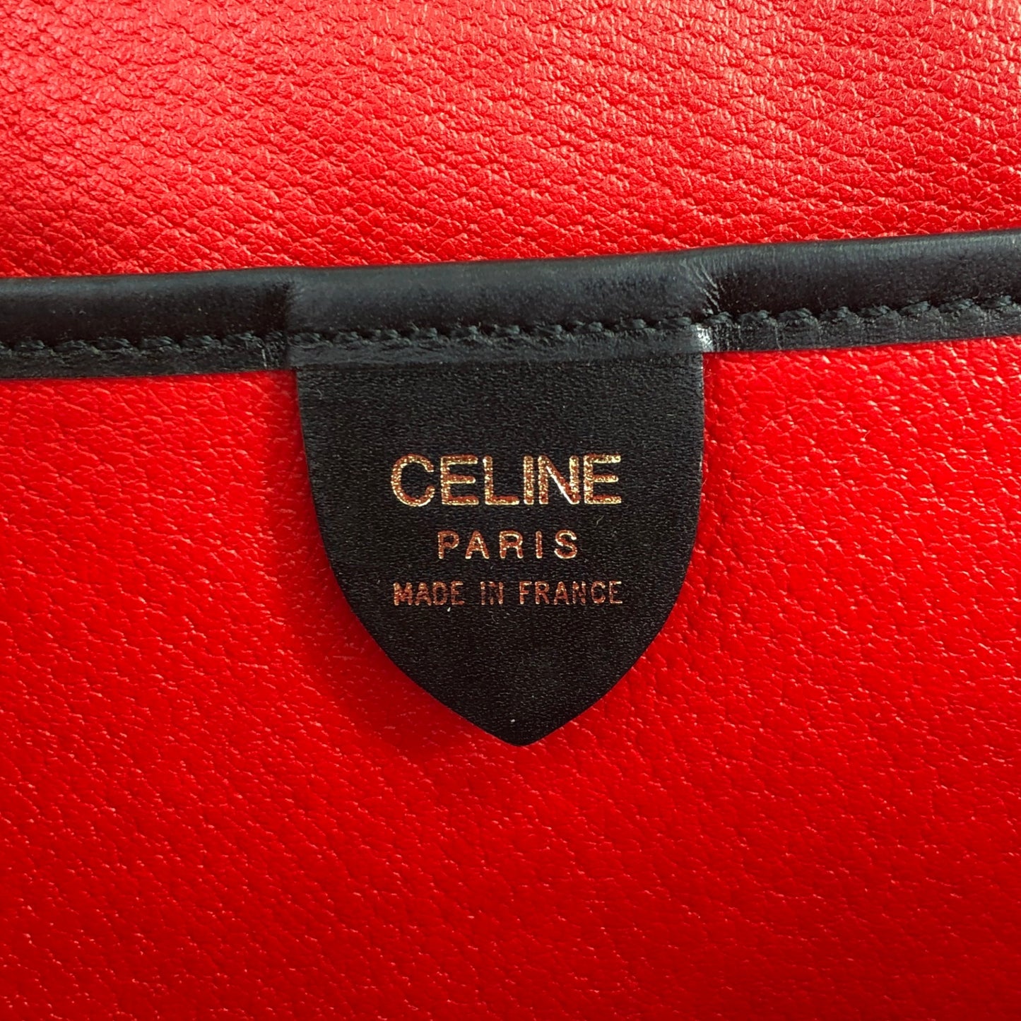 CELINE Toggle Clasp Shoulder bag Totebag Black Vintage hvdkxg