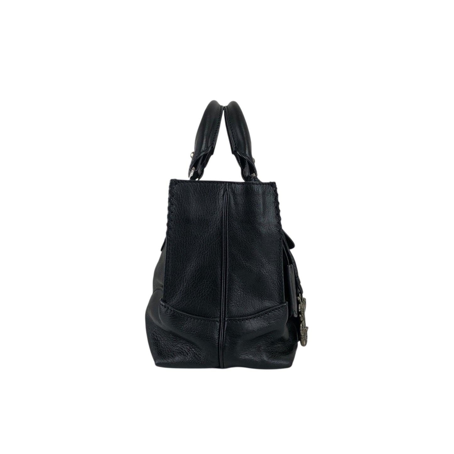 CELINE Horse Carriage Handbag Black Vintage ecwu4y