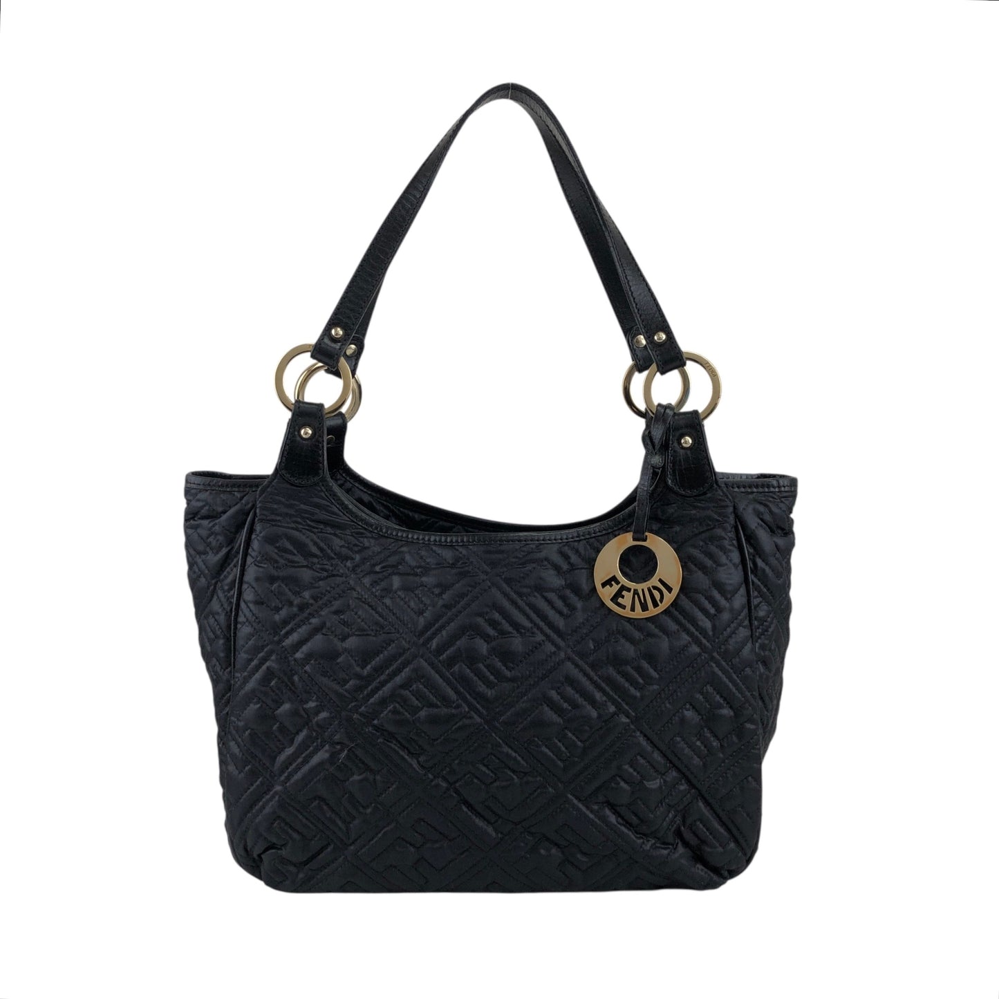 FENDI Logo Totebag Black Vintage nrjvhv