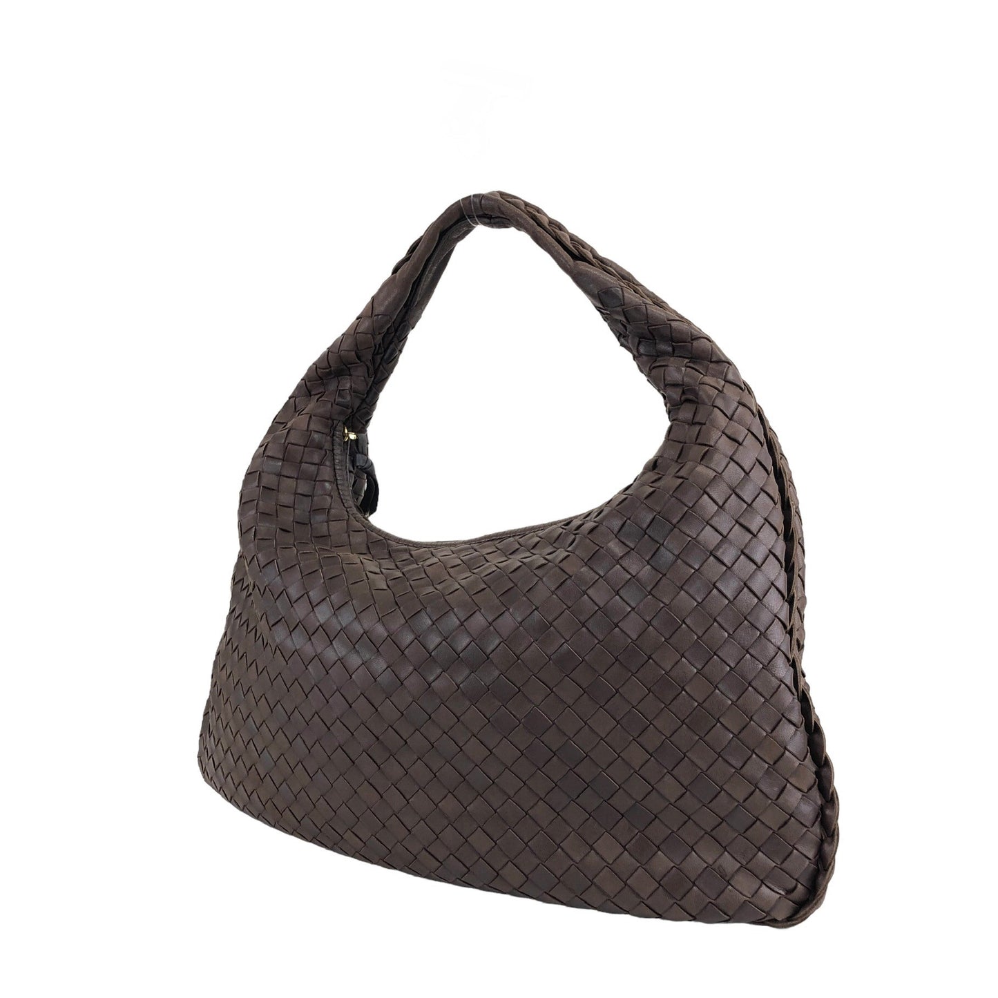 Bottega Veneta Intrecciato Hobobag Handbag Brown Vintage tm87cp