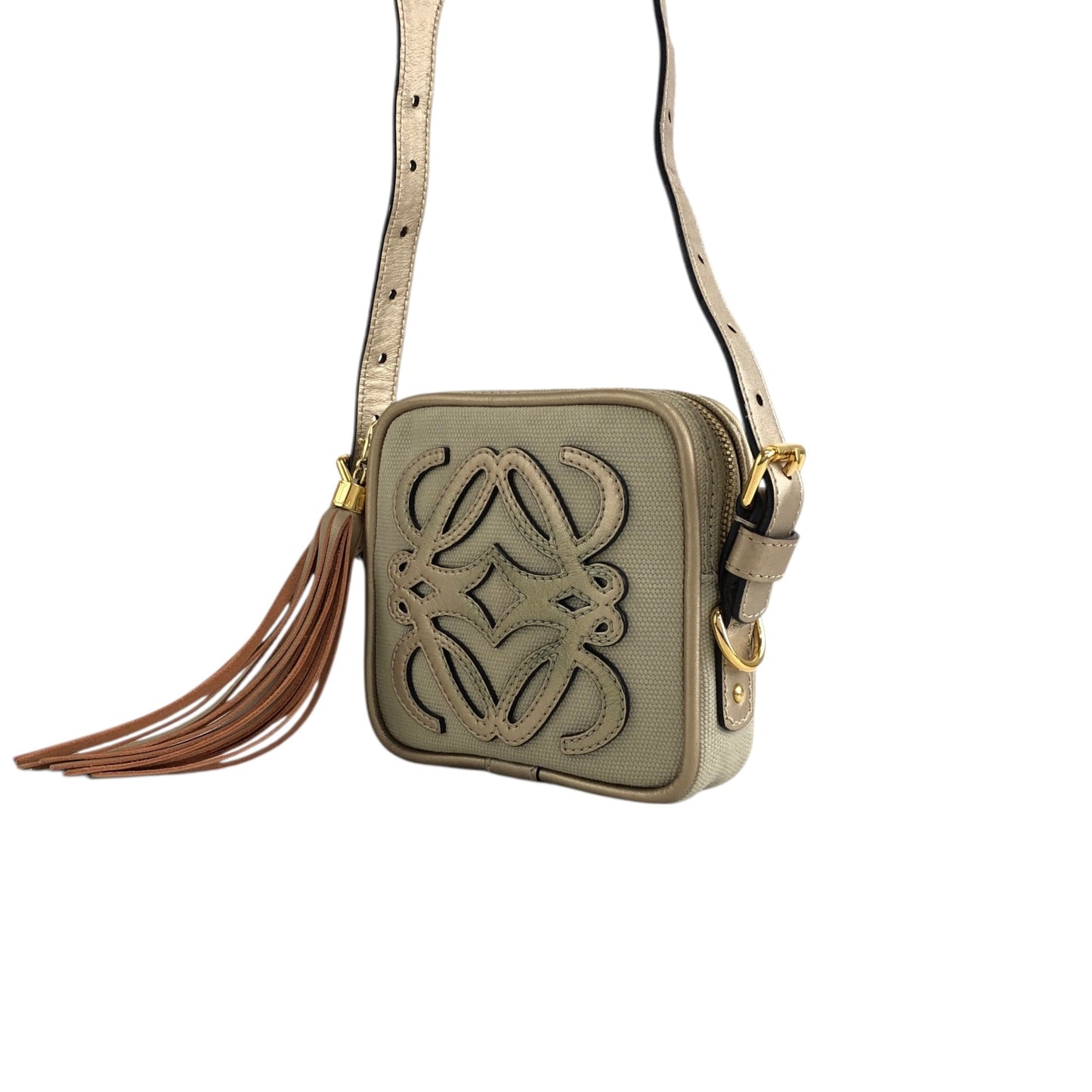 LOEWE Anagram Small Shoulder bag Beige Vintage meahck