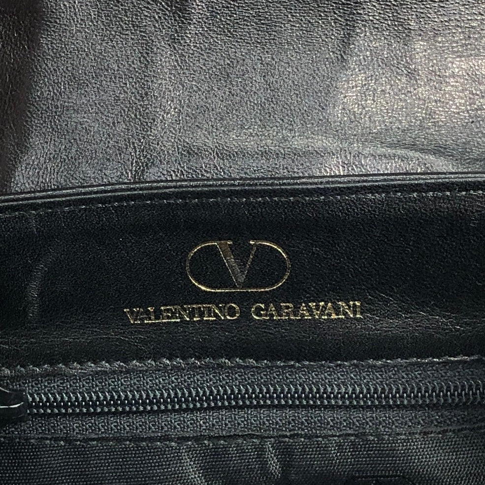 VALENTINO GARAVANI Medal Motif Backpack Black Vintage y7zdsr