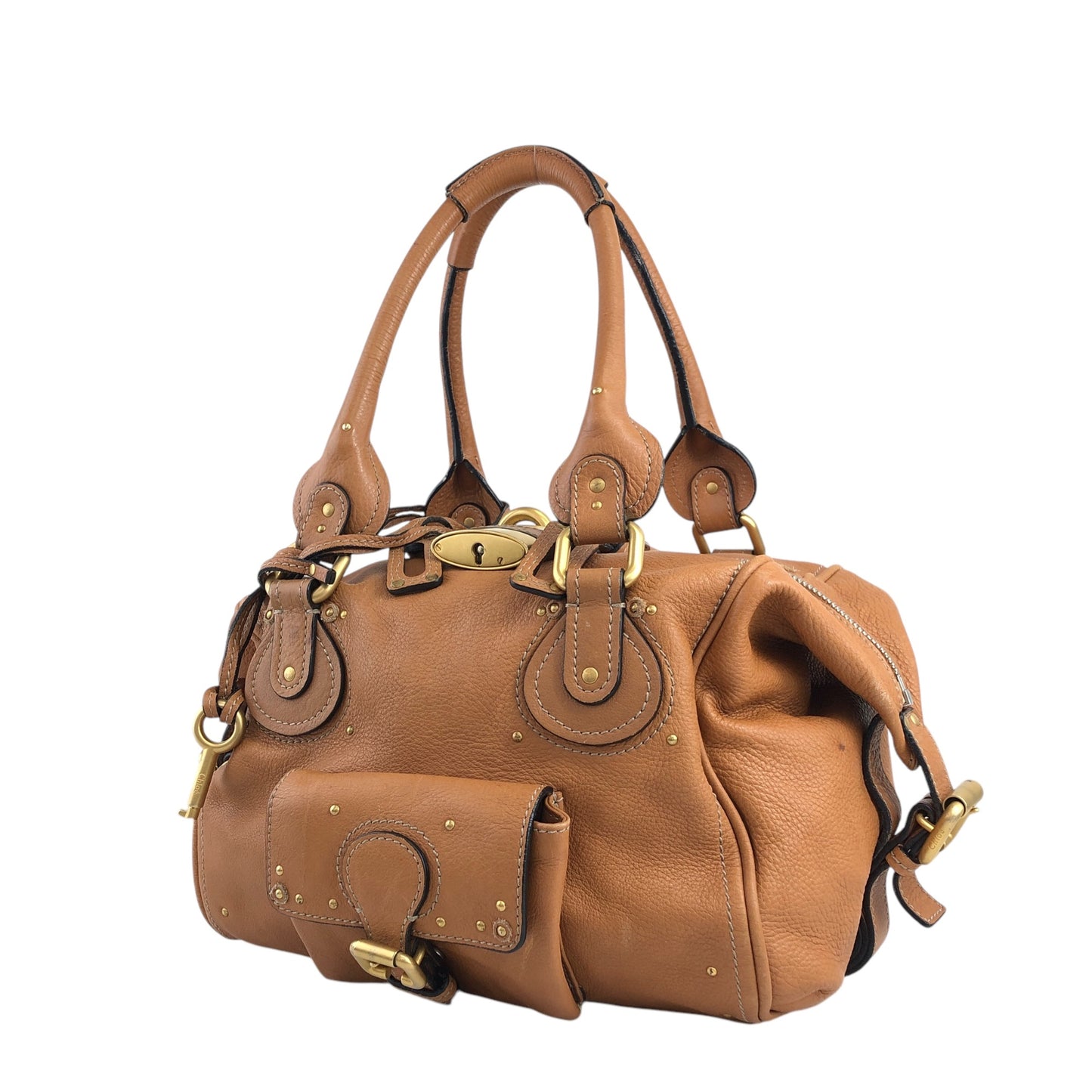Chloe Handbag Brown Vintage chxesf