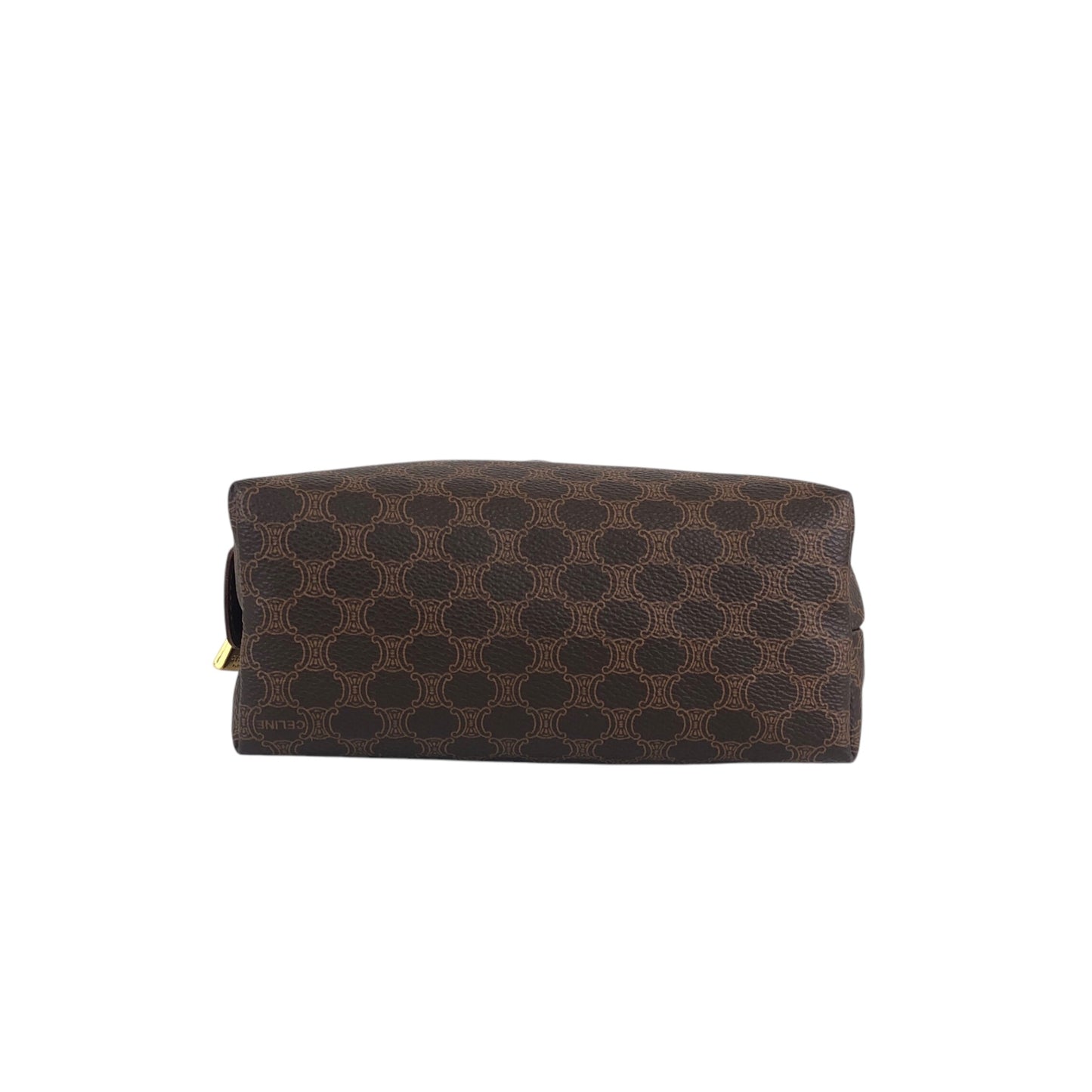 CELINE Macadam Blason Pouch Brown Vintage chci53