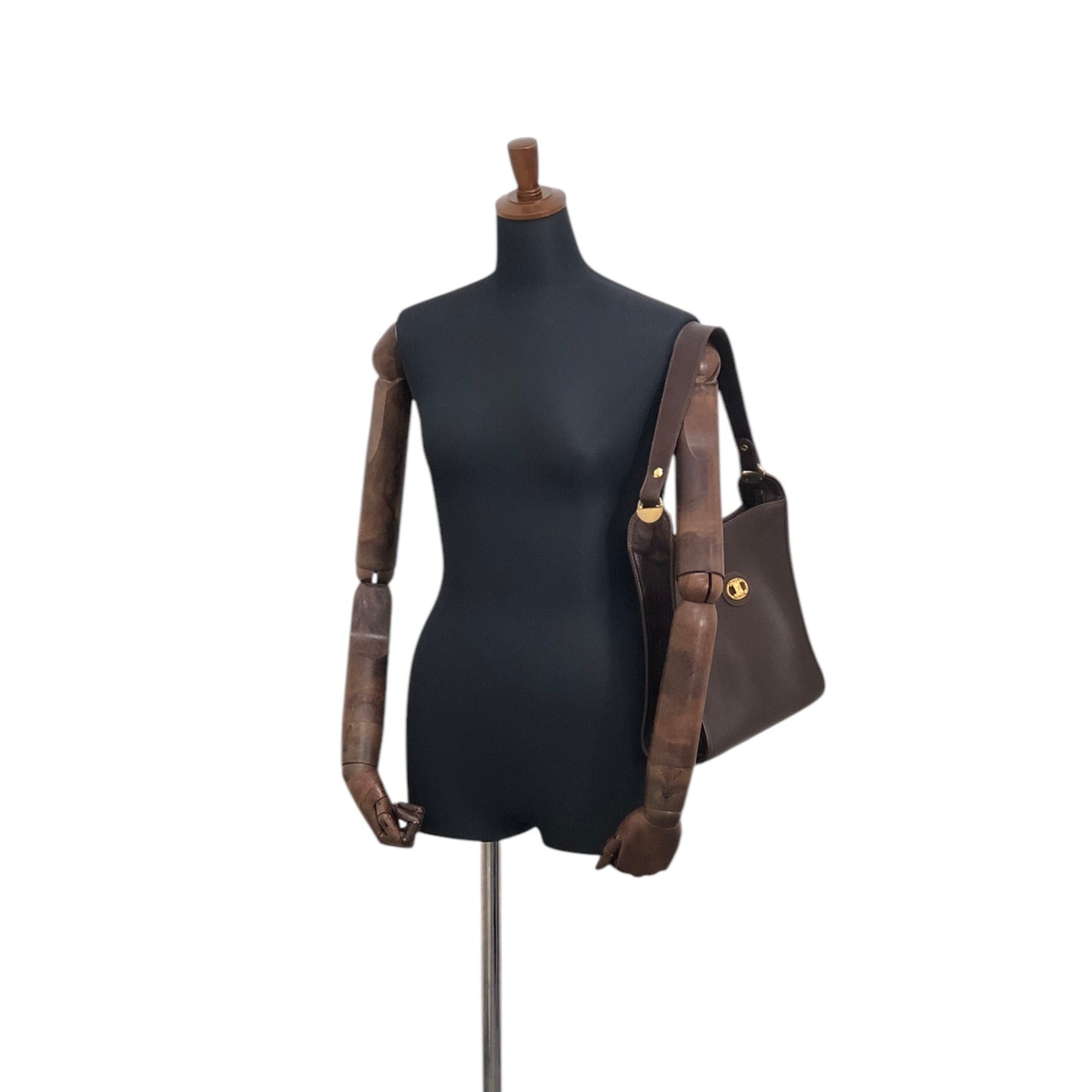 CELINE Triomphe Shoulder bag Brown Vintage n5nm5m