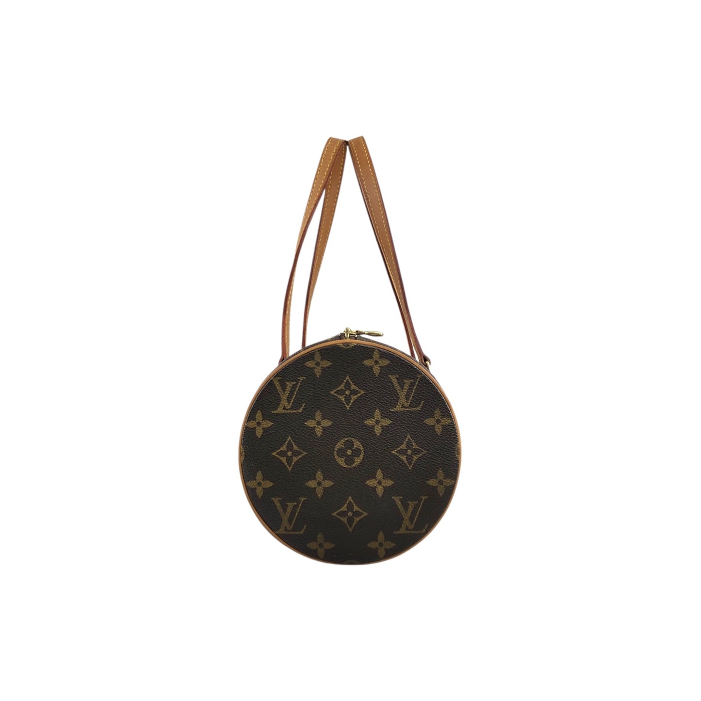 LOUIS VUITTON Monogram Handbag Brown Vintage jzv6c8