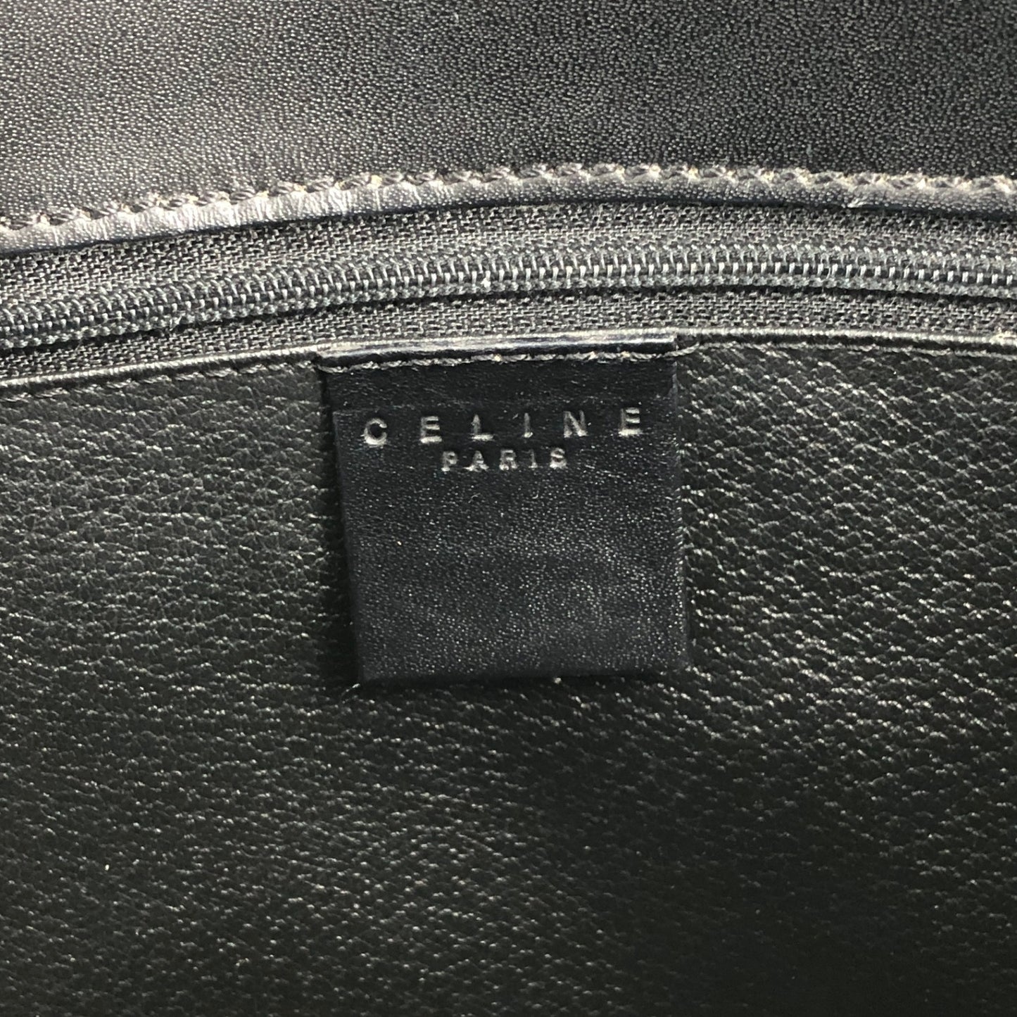 CELINE Macadam Starball Flap Shoulder bag Black Vintage a8awaa