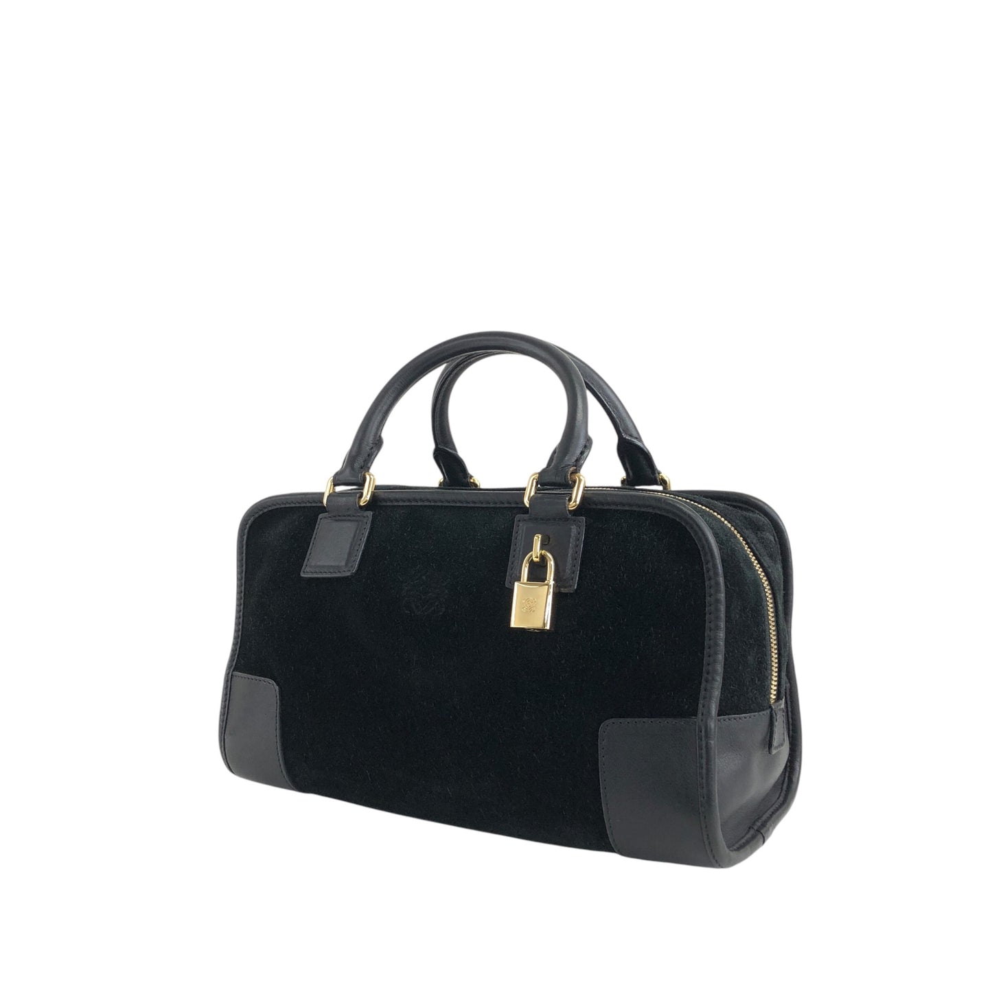 LOEWE Amazona28 波士頓包 手提包 黑色 復古 skijmf