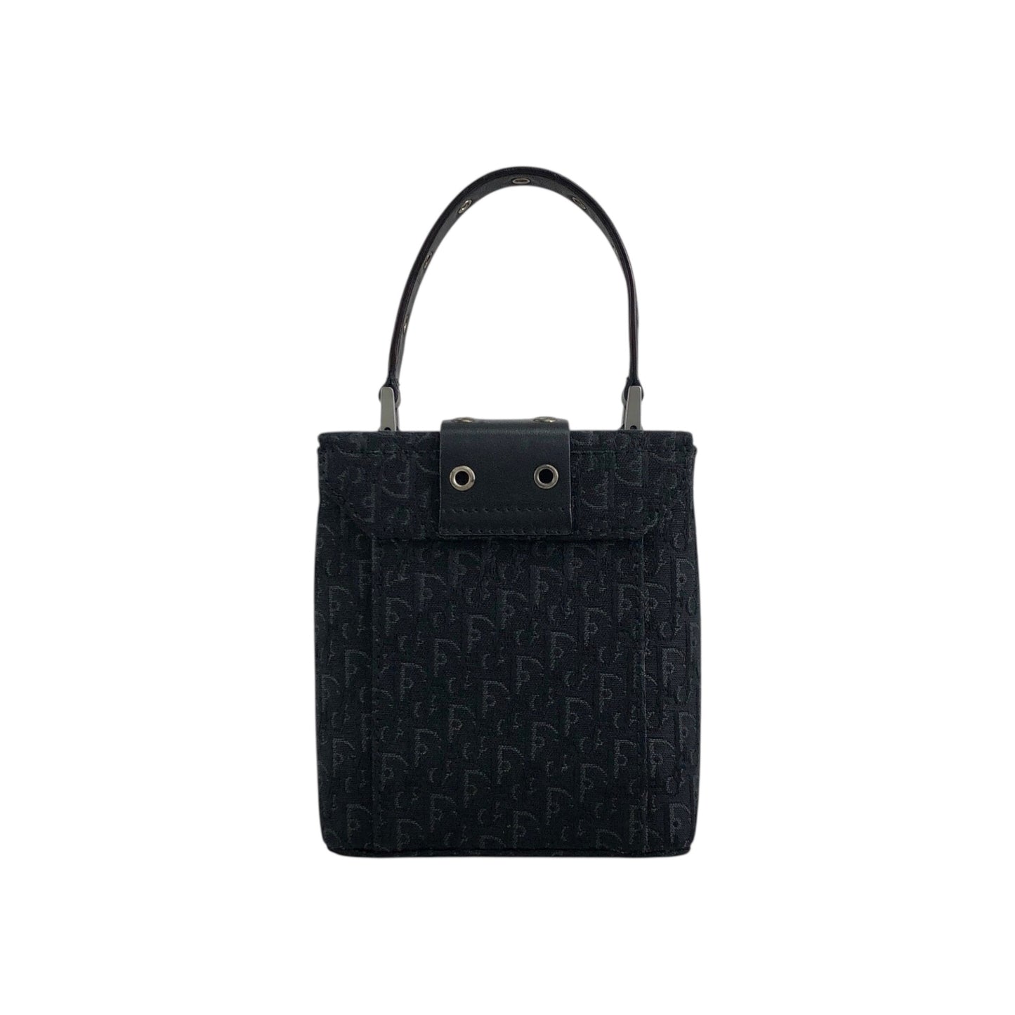 Christian Dior Street Chic Small Handbag Vanity bag Black Vintage 525v32