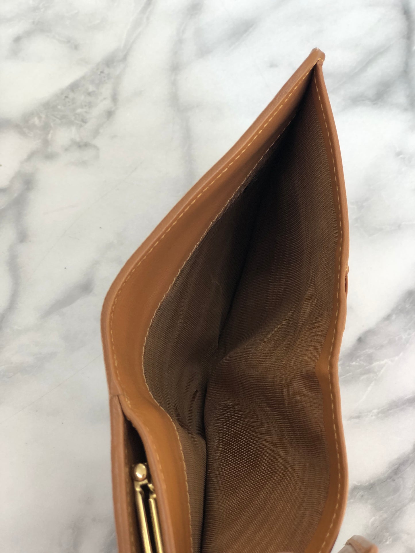 CELINE Macadam Triomphe Logo Motif Wallet Brown Vintage sbmwm4