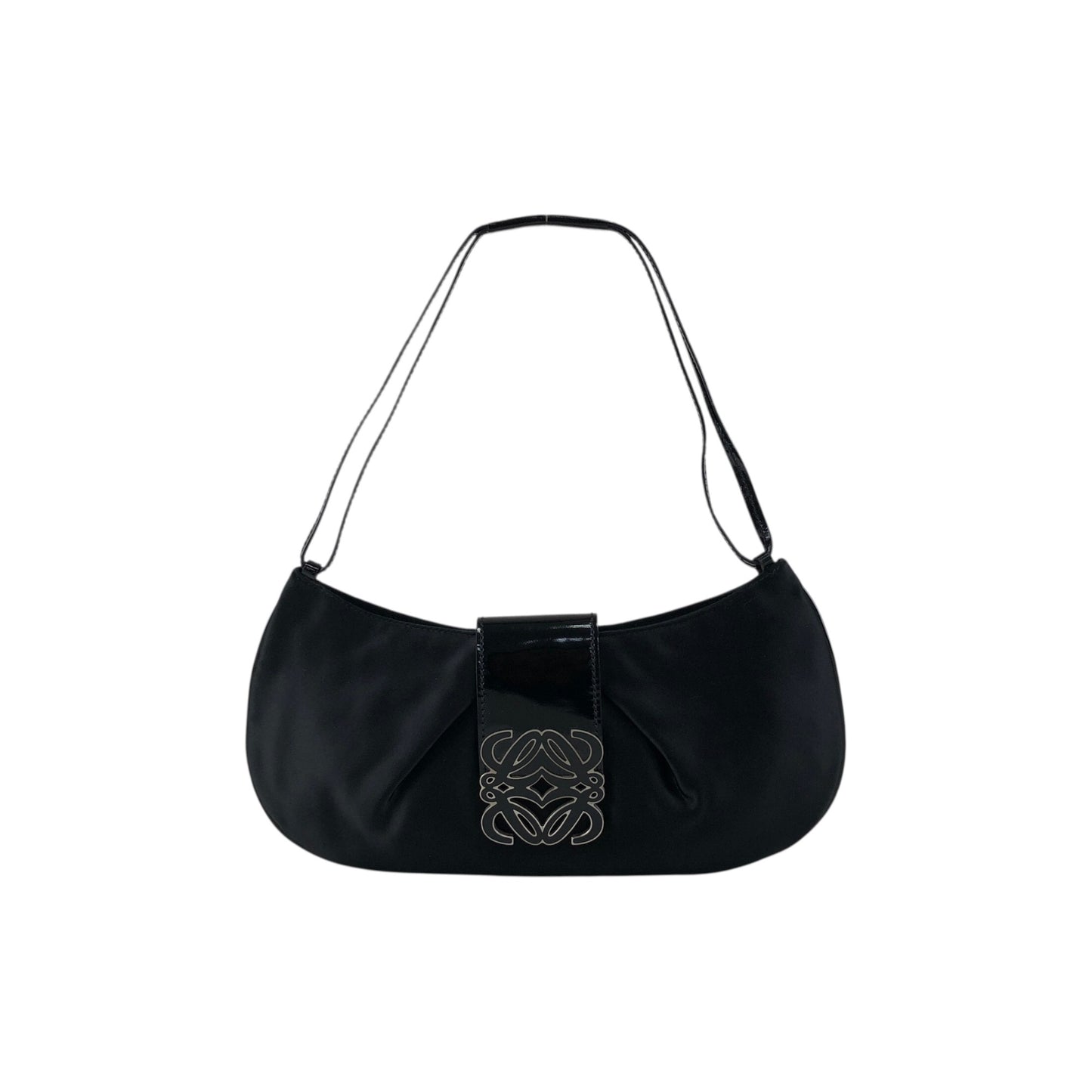 LOEWE Anagram Logo Small Handbag Black Vintage 3tugtm