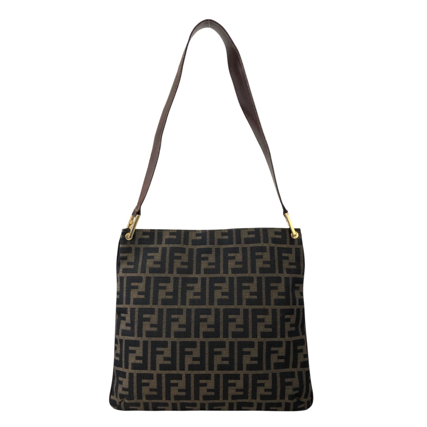 FENDI Zucca Shoulder bag Brown Vintage si43ga