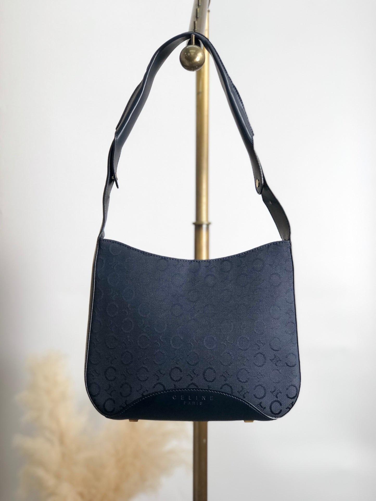 CELINE Shoulder bag Dark Navy Vintage gcrm87