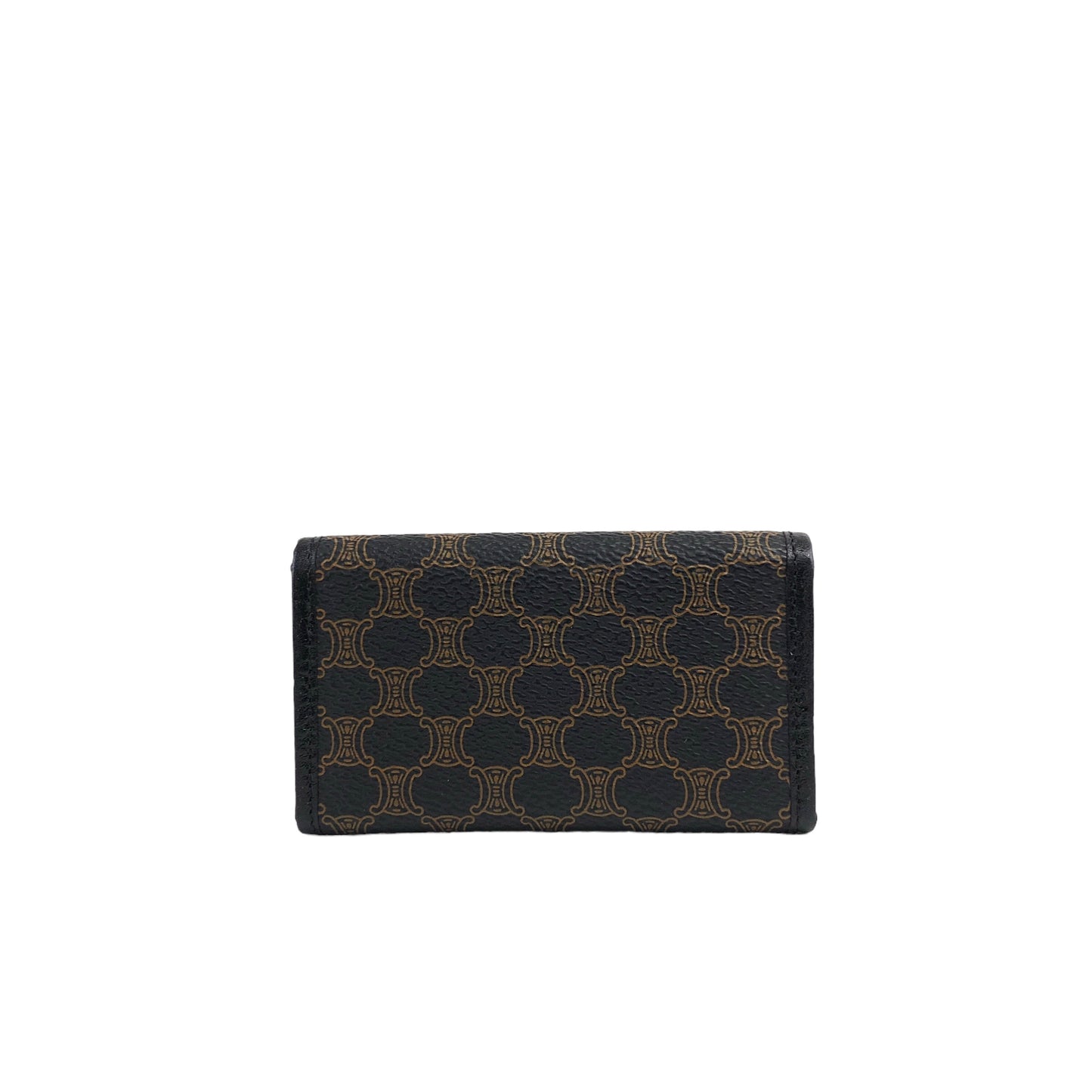 CELINE Macadam Blason 6 Key Holder Black Vintage ebnvpu
