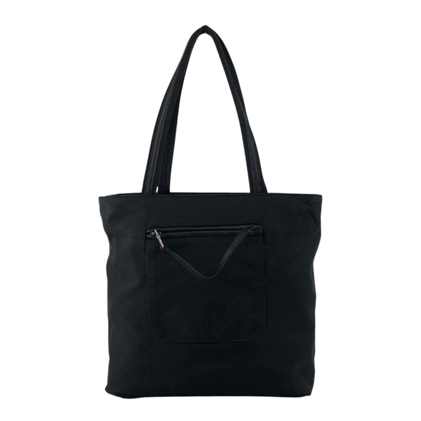 PRADA Tessuto Triangle Logo Totebag Black Vintage f4iv53