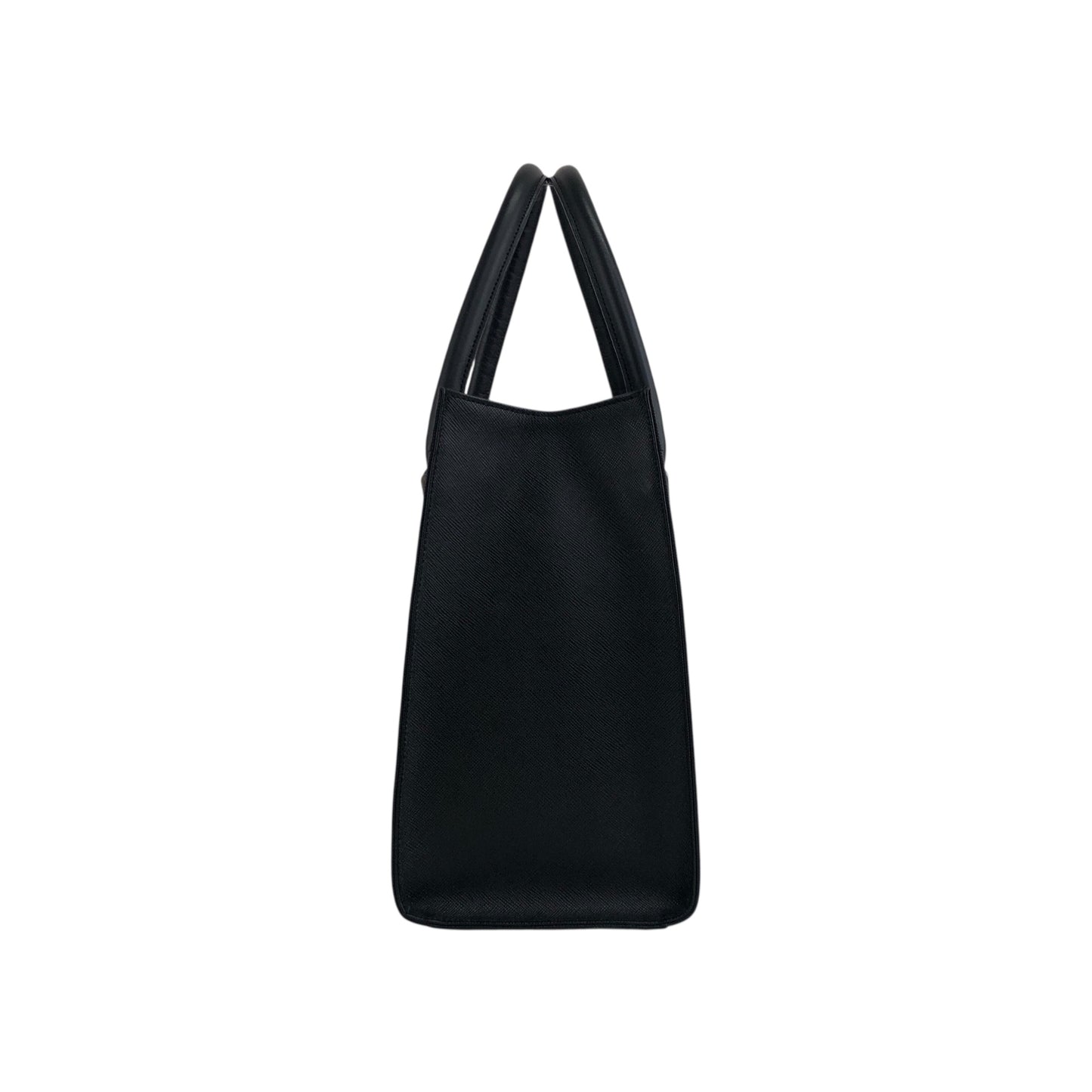 BURBERRY Logo Handbag Black Vintage yej8u5