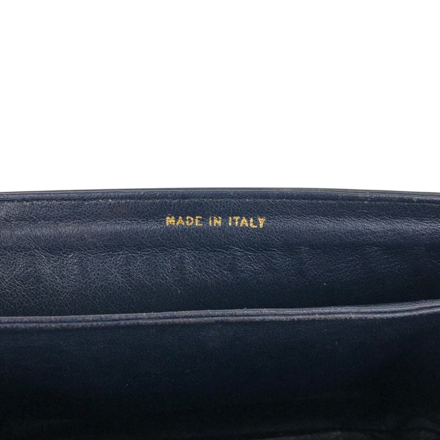 CELINE Horse Carriage Handbag Dark Navy Vintage 3bgmzr
