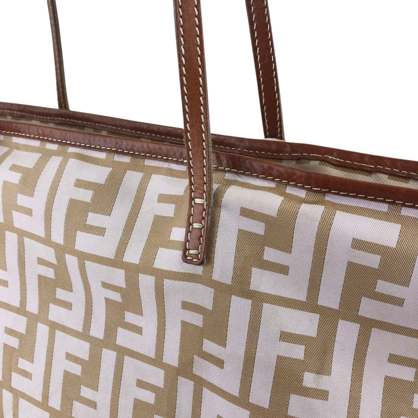 FENDI Zucca Totebag Beige Vintage knpjzs