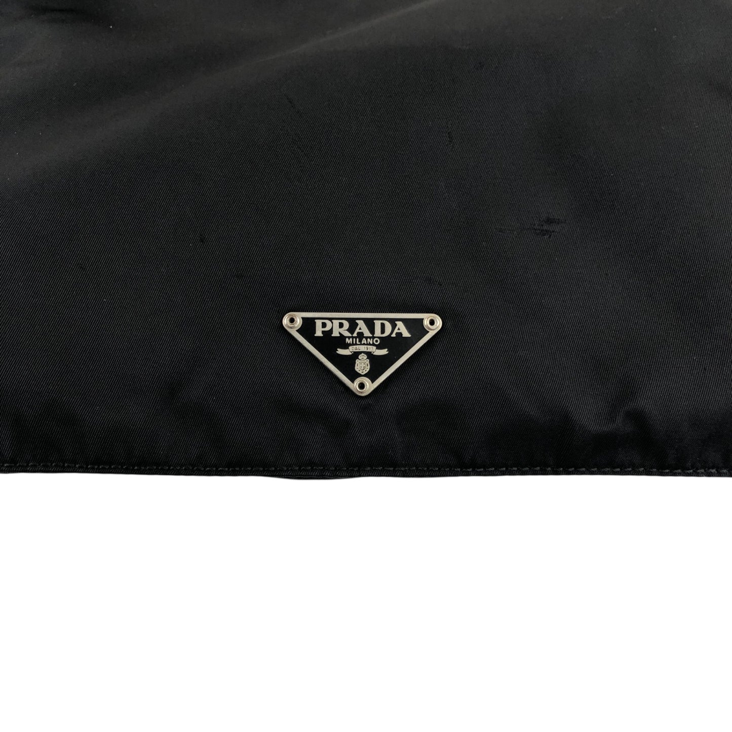 PRADA Triangle Logo Shoulder bag Black Vintage guaygz
