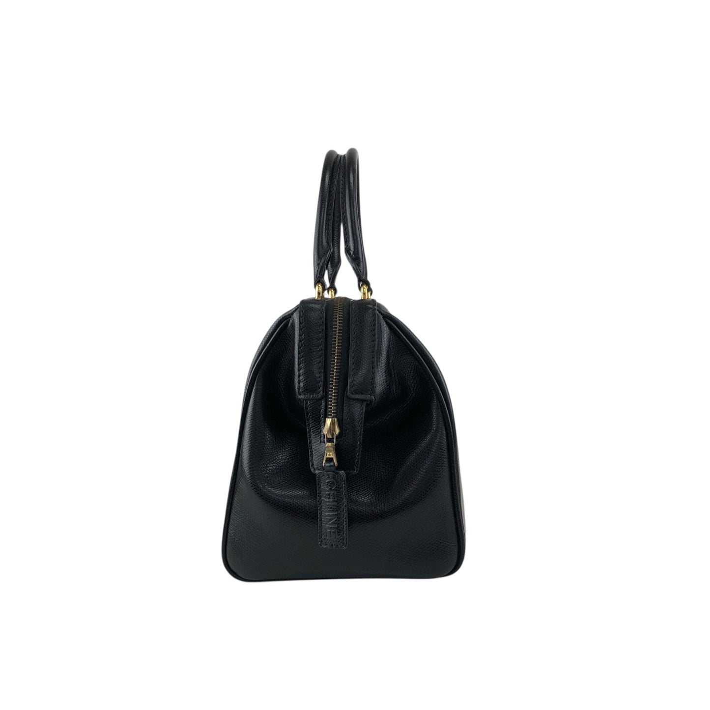CELINE Two-way Small Boston bag Shoulder bag Black Vintage mh45yy