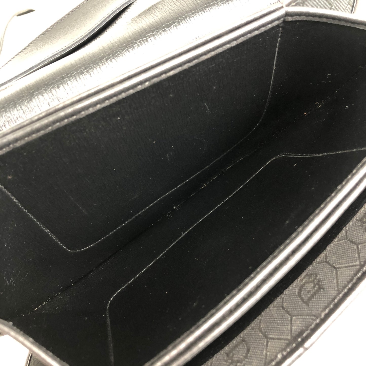Christian Dior Honeycomb Pattern Logo Shoulder bag Black Vintage 5dub73