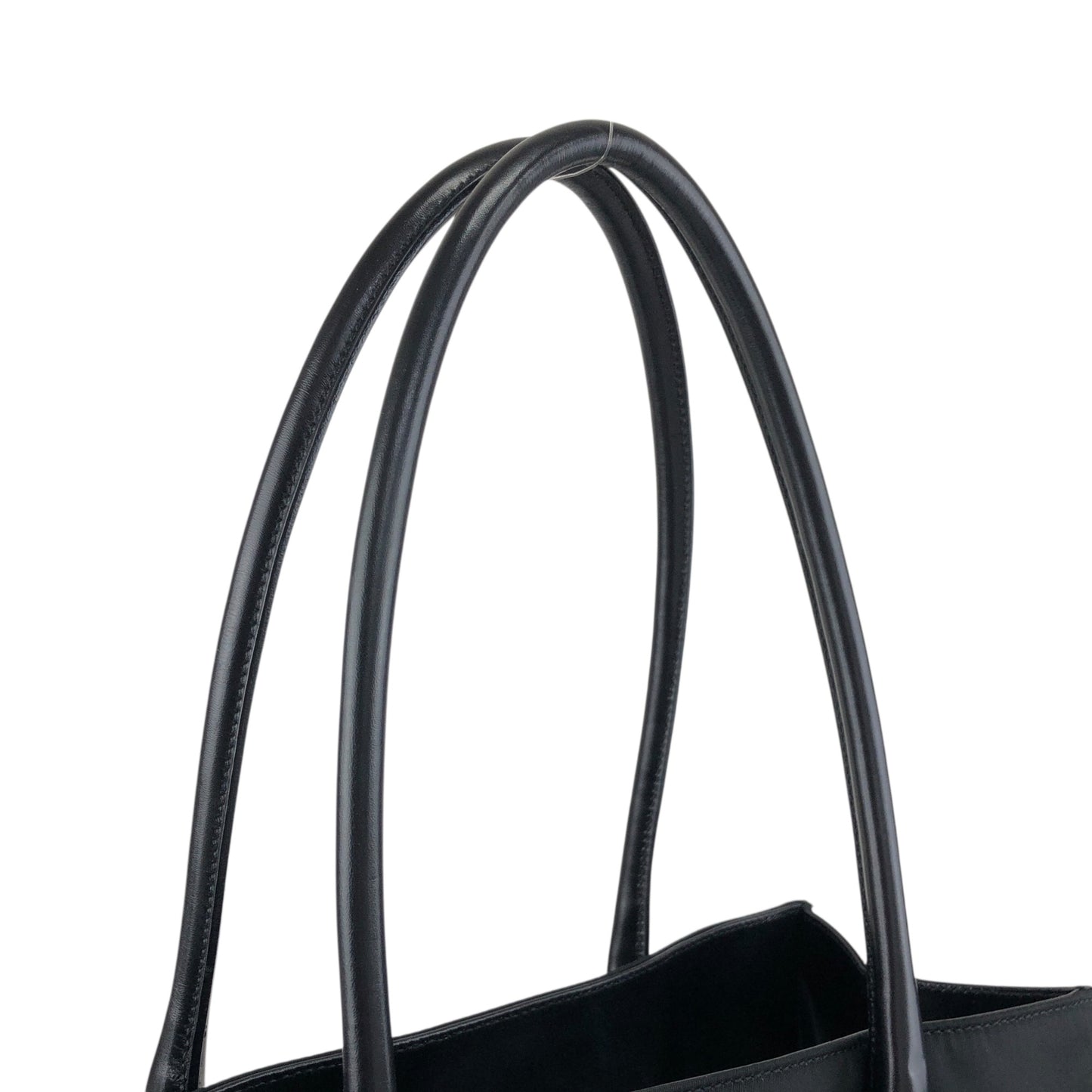 PRADA Tessuto Triangle Logo Totebag Black Vintage hp25fh