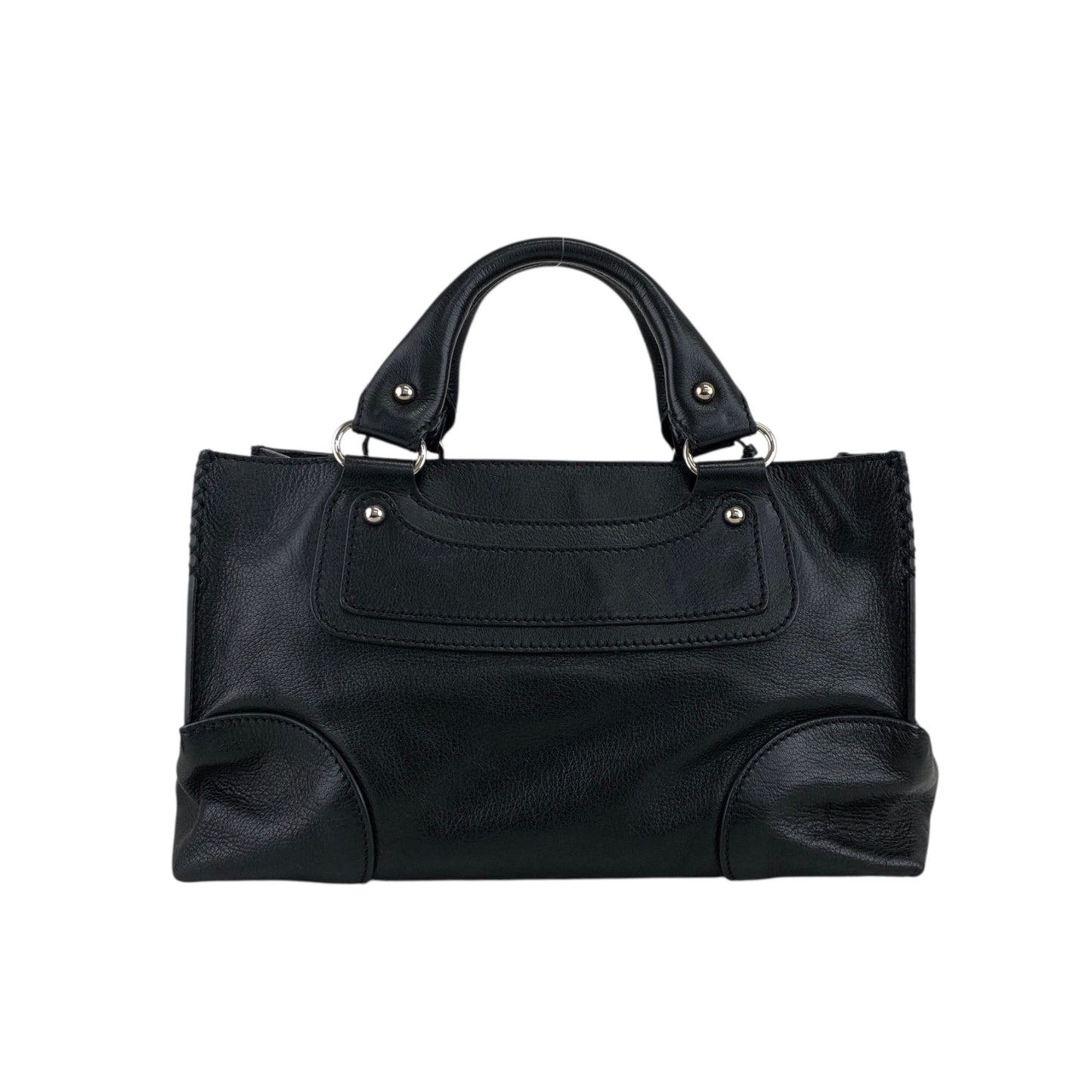 CELINE Horse Carriage Handbag Black Vintage ecwu4y