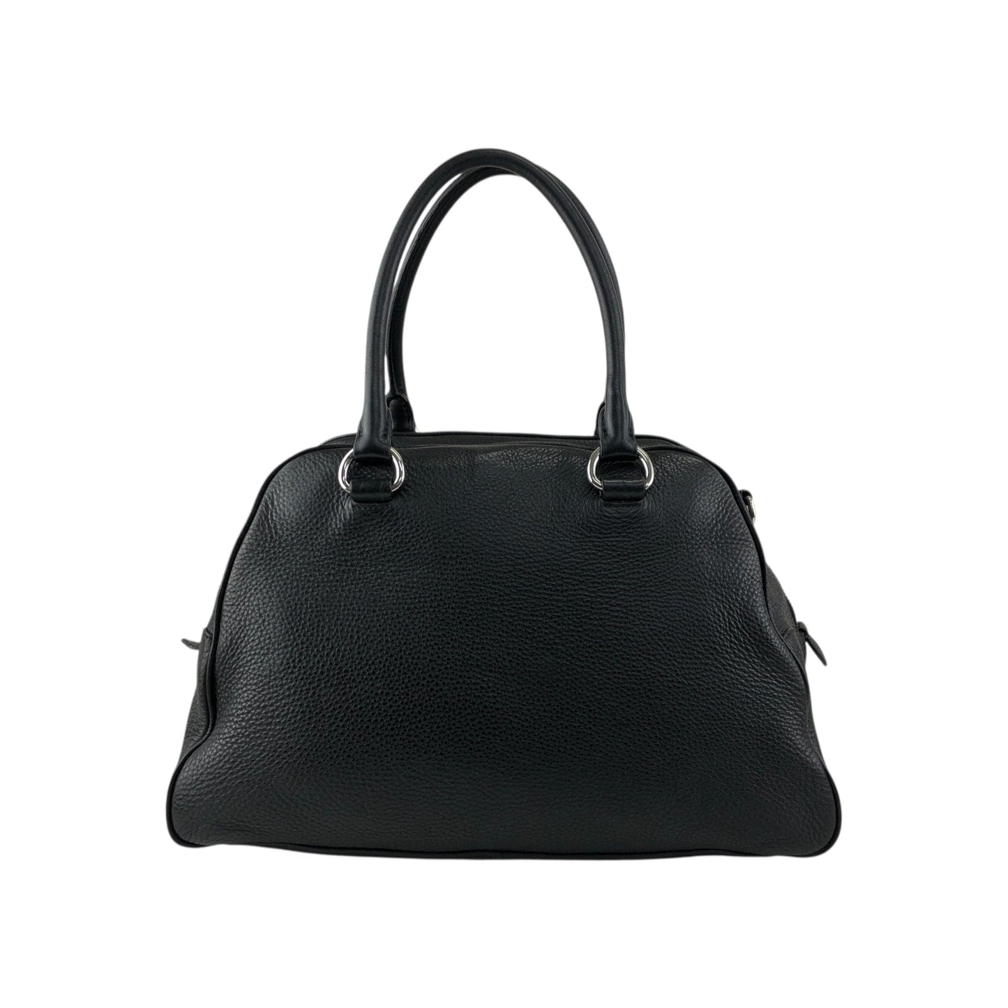 PRADA Logo Two-way Boston bag Shoulder bag Black Vintage sgghkm
