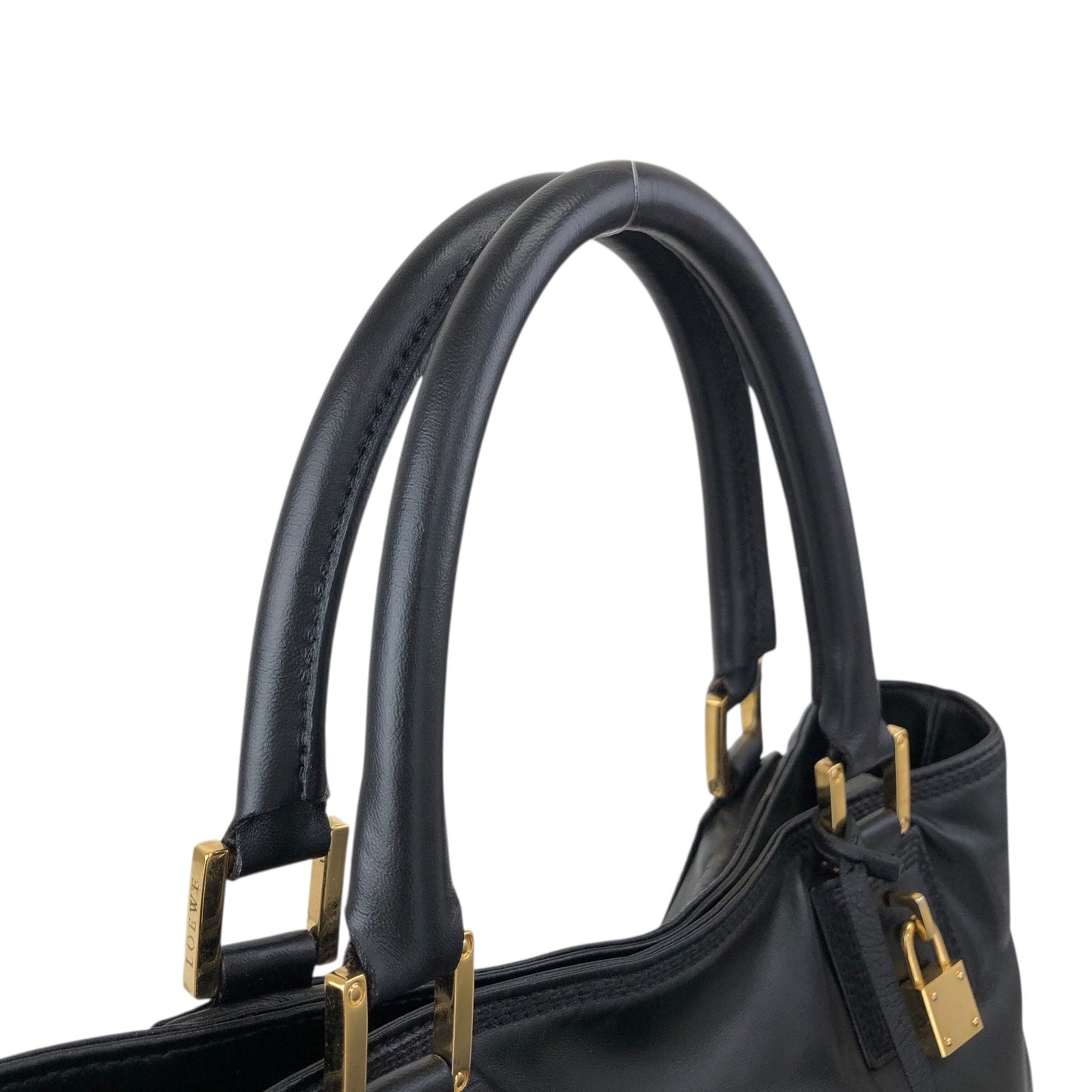LOEWE Anagram Totebag Black Vintage ycheug