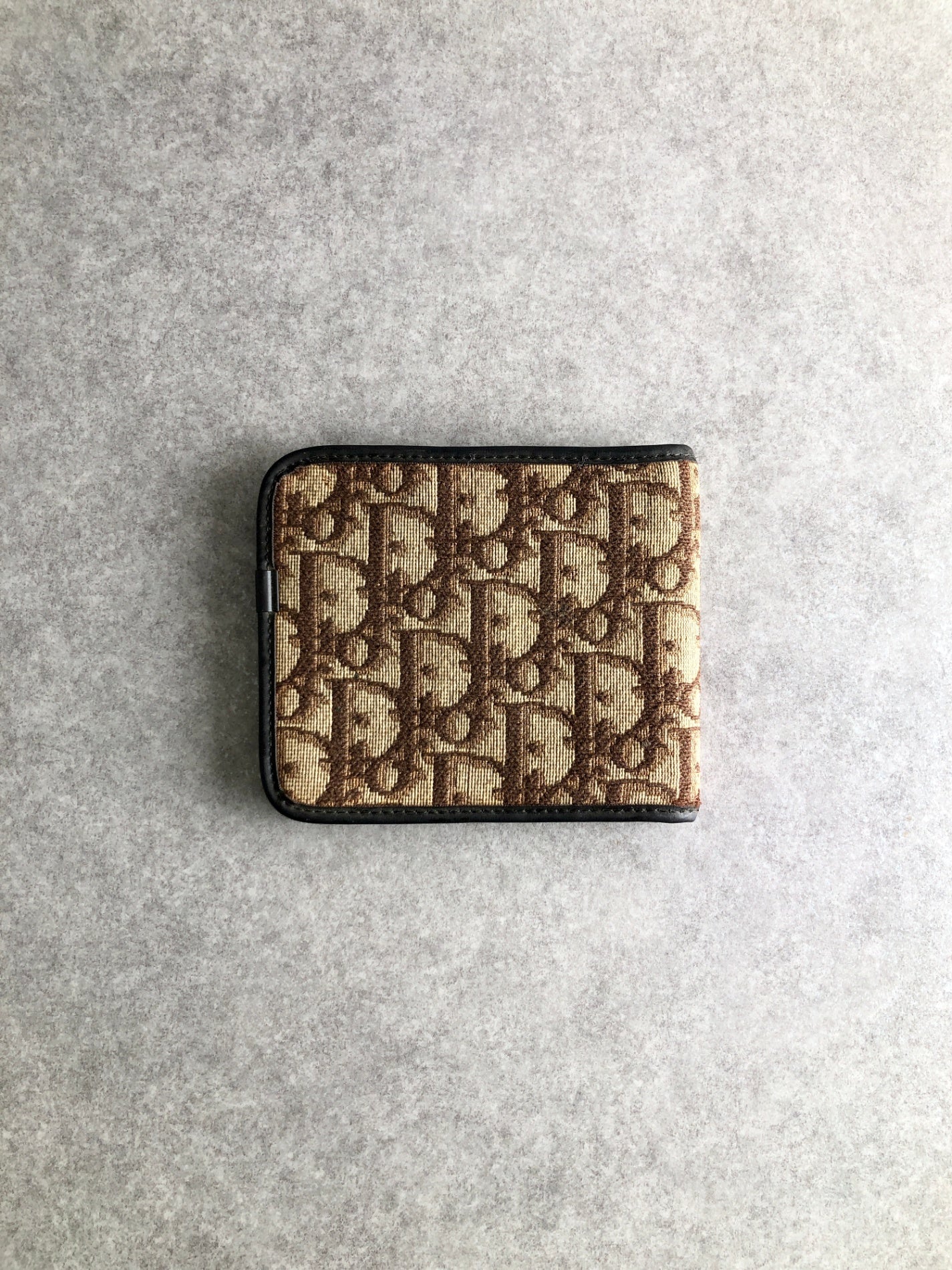 Christian Dior Trotter 折疊錢包 棕色 復古 uyfwgb