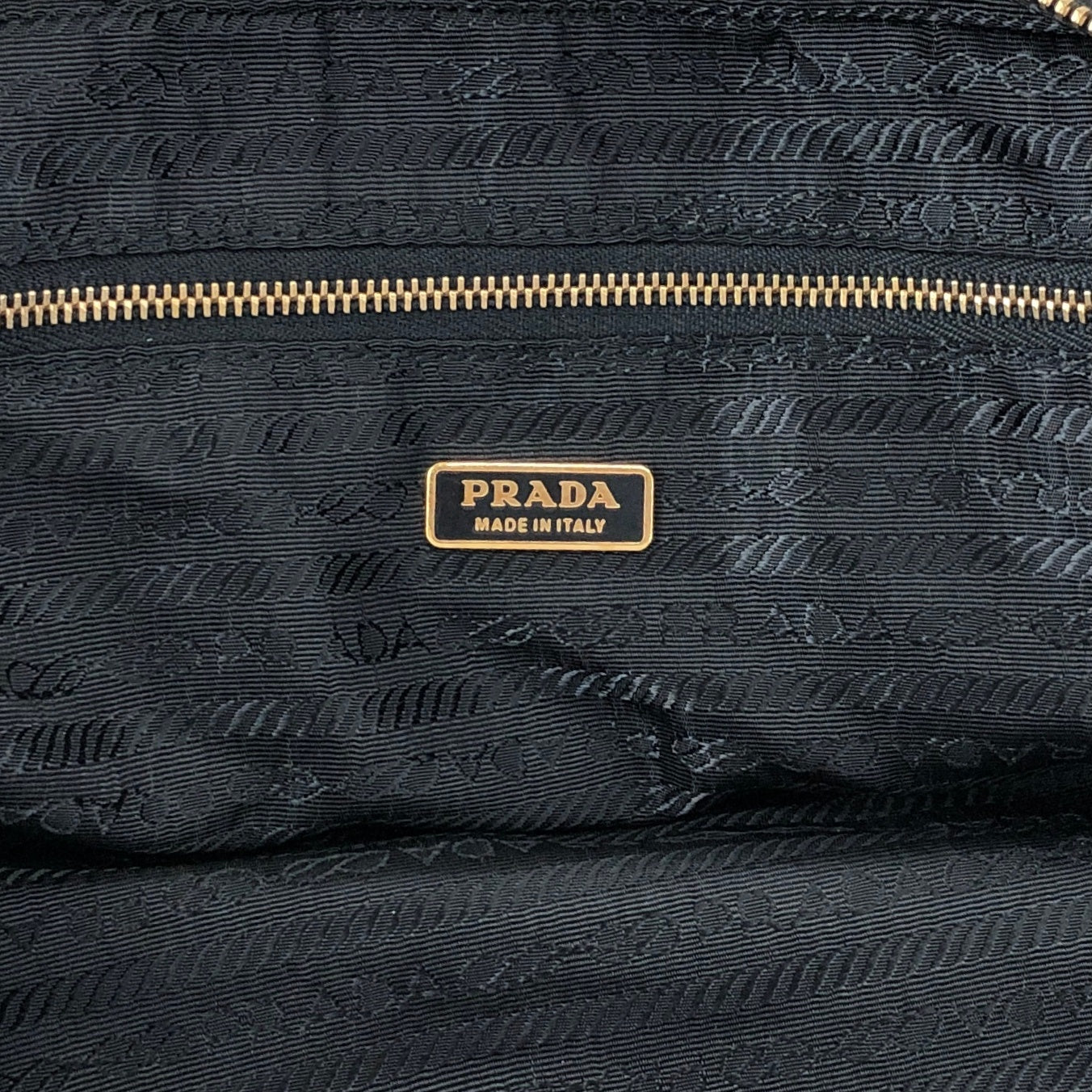 PRADA Tessuto Triangle Logo Small Boston bag Handbag Black Vintage jgrnxc