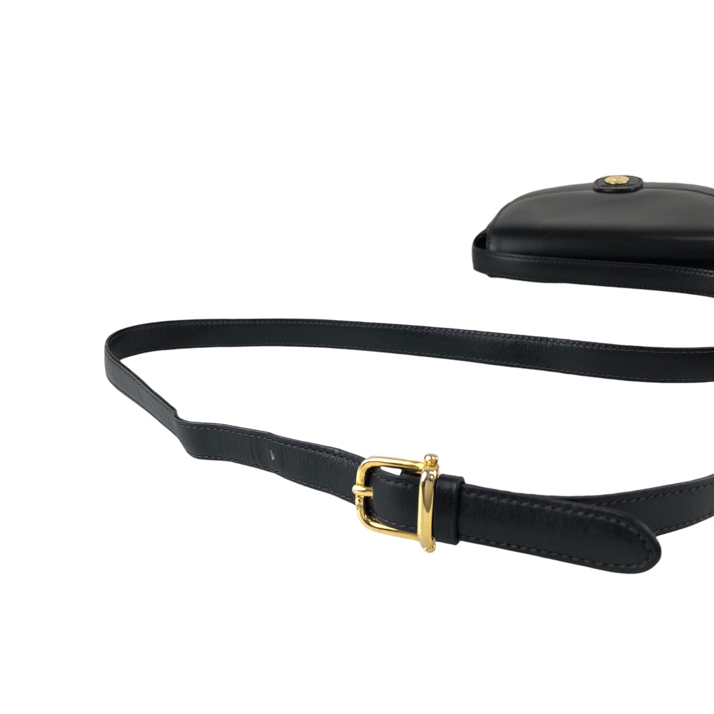 CELINE Blason Small Shoulder bag Black Vintage v56cia
