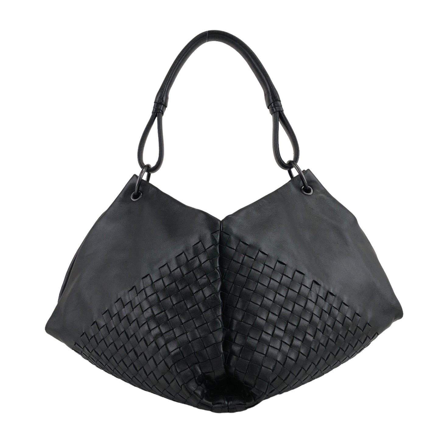 Bottega Veneta Intrecciato 單肩包 黑色 復古 68c8ji