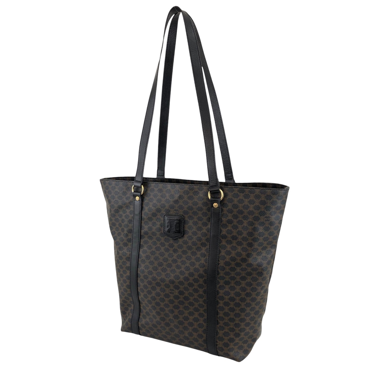 CELINE Macadam Blason Shoulder bag Totebag Black Vintage kxsx5u