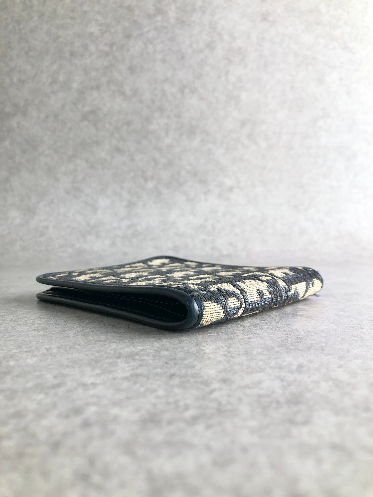 Christian Dior Trotter 折疊錢包 海軍藍 復古 knuihe