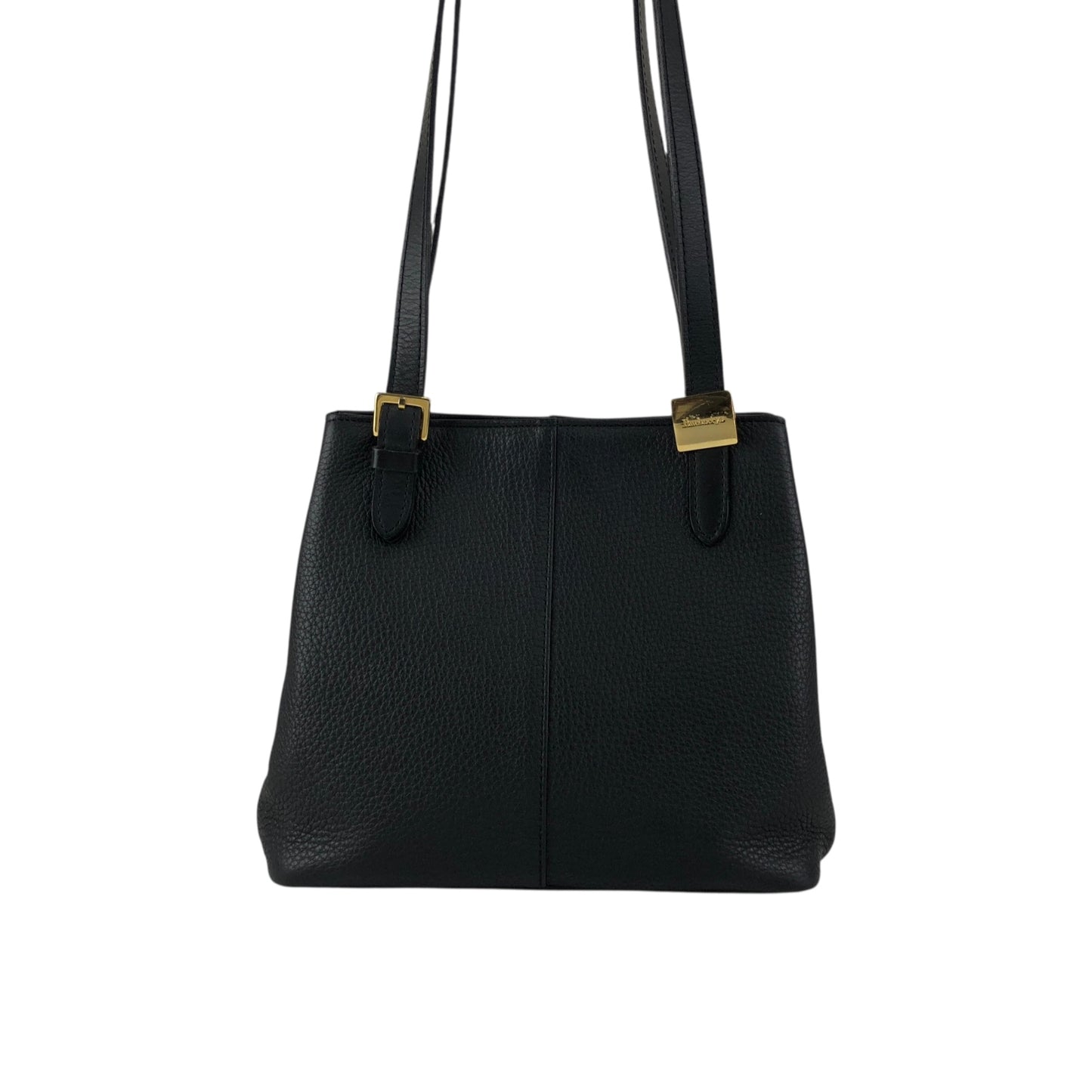 BURBERRY Logo Shoulder bag Black Vintage vrug8v