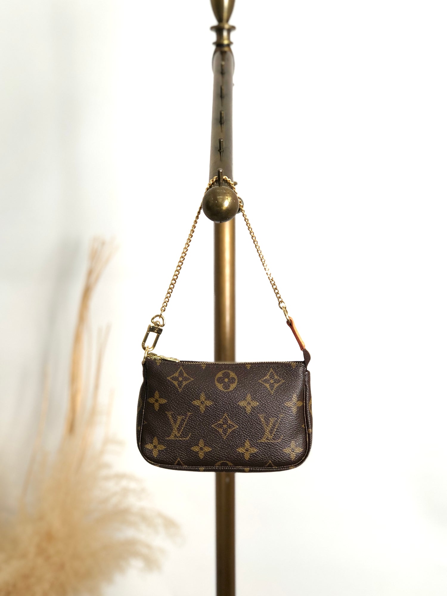 LOUIS VUITTON Monogram Shoulder bag Brown M58009 Vintage 42tzhs