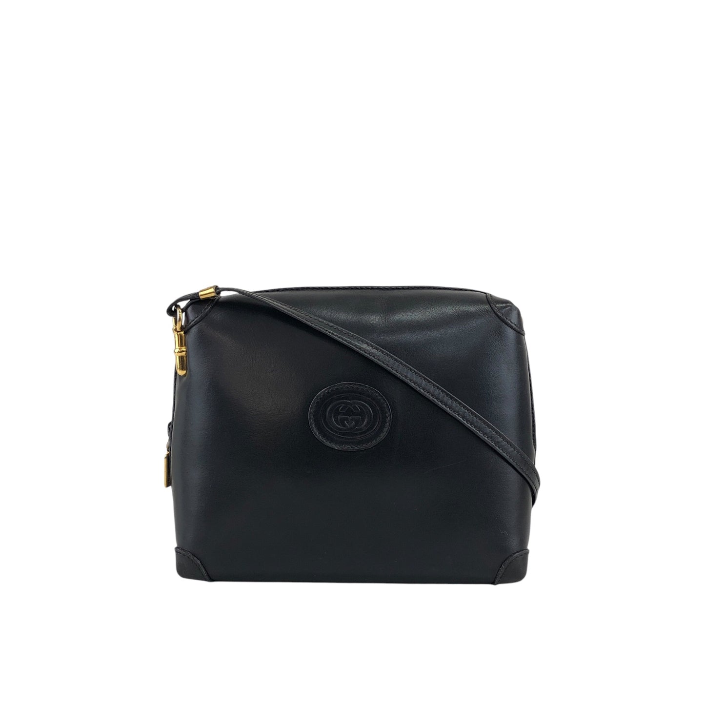 GUCCI GG Logo Shoulder bag Black Vintage jga7iz