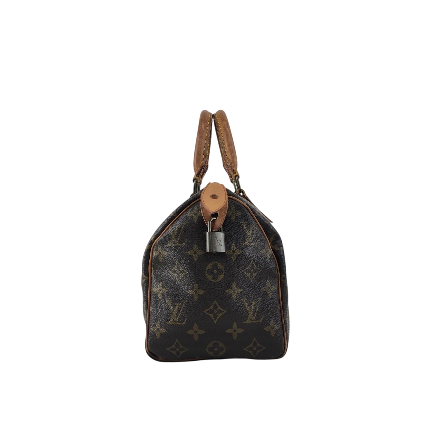 LOUIS VUITTON Monogram Small Boston bag Handbag Brown Vintage 7ppyum