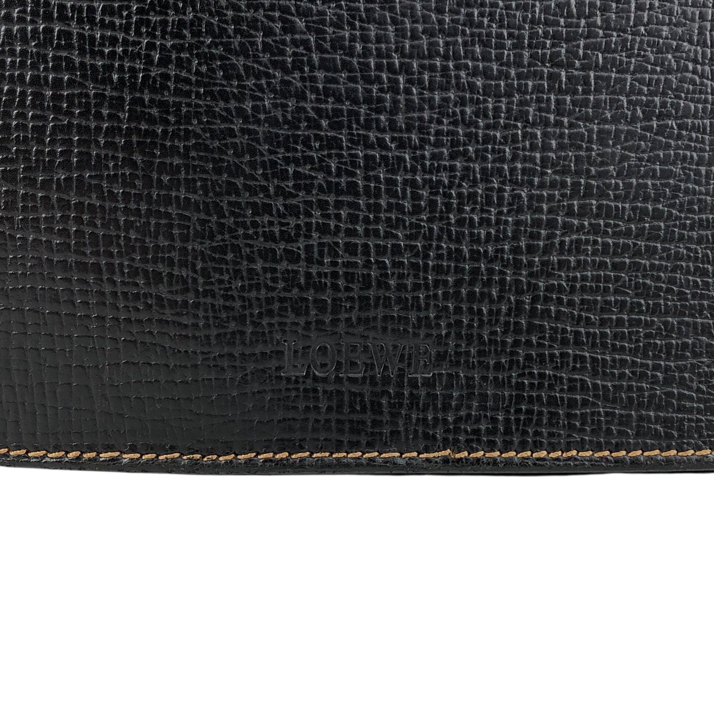 LOEWE Logo Embossed Handbag Black Vintage g64y6x