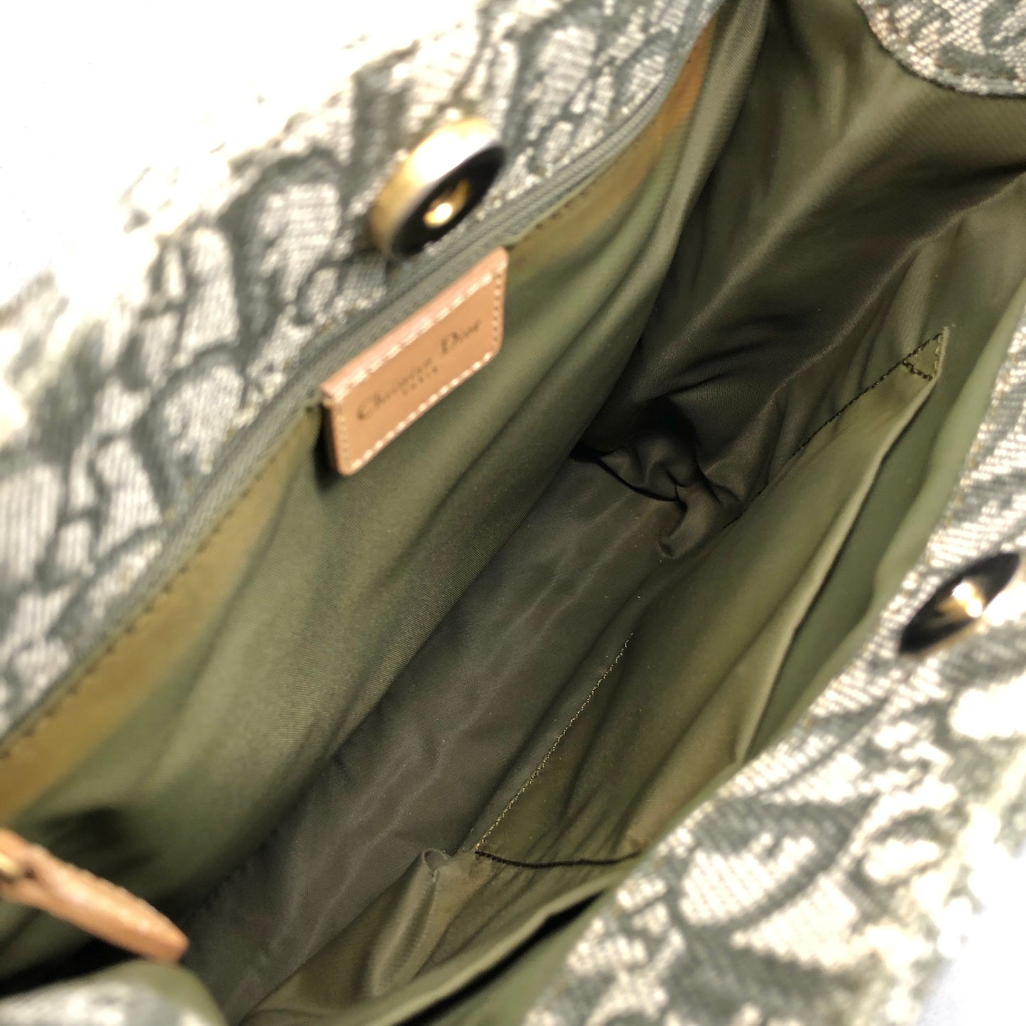 Christian Dior Trotter Handbag Green Vintage vcheai