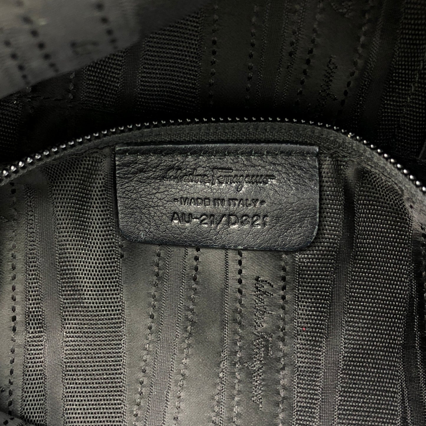 Salvatore Ferragamo Logo Handbag Boston bag Black Vintage xx88x6