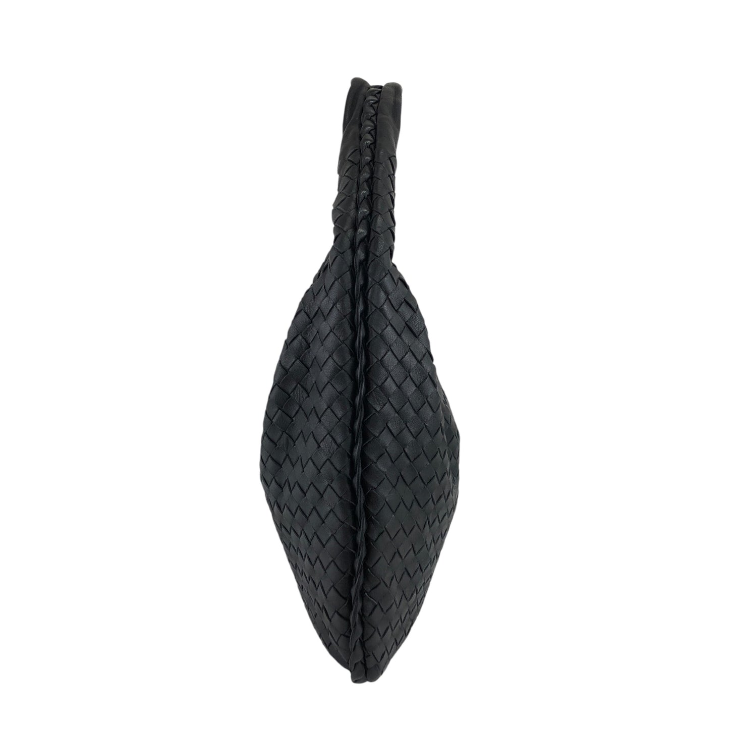 Bottega Veneta Intrecciato Shoulder bag Hobobag Black Vintage 8utm5a