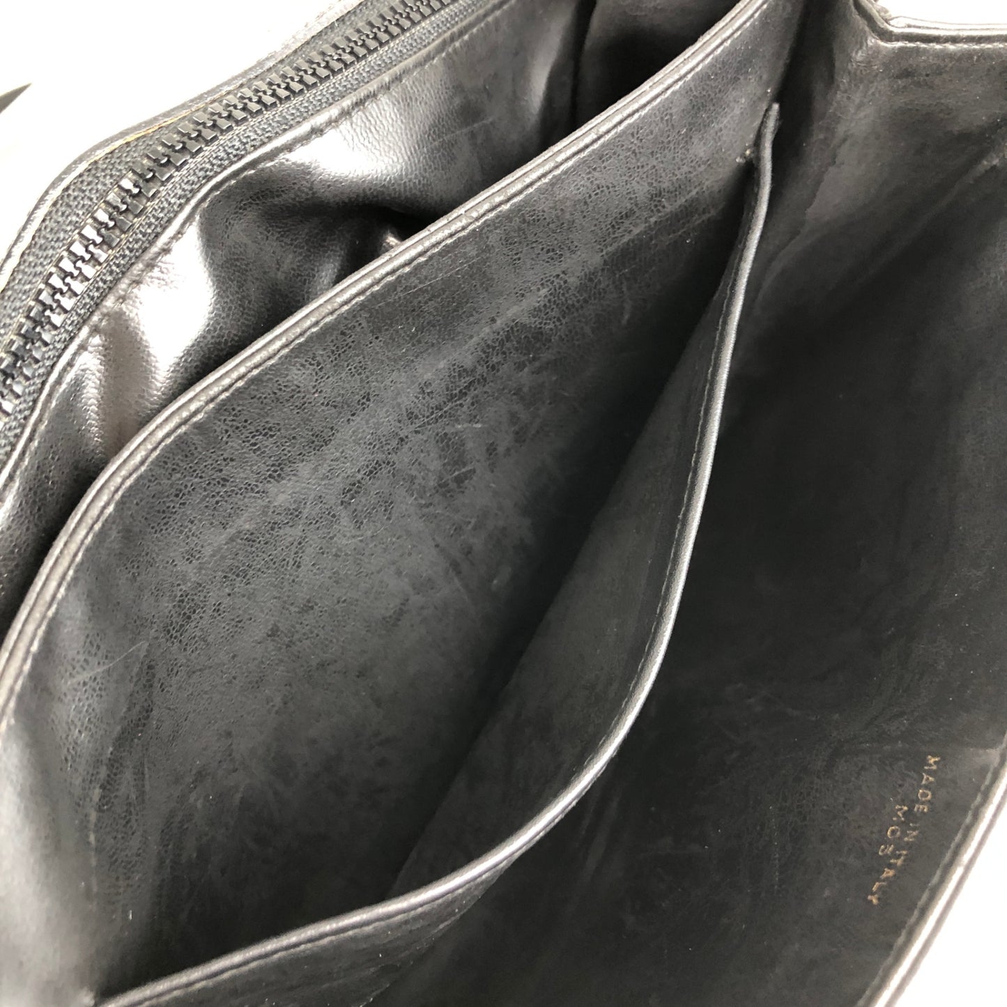 CELINE Blason Flap Shoulder bag Black Vintage txzb37