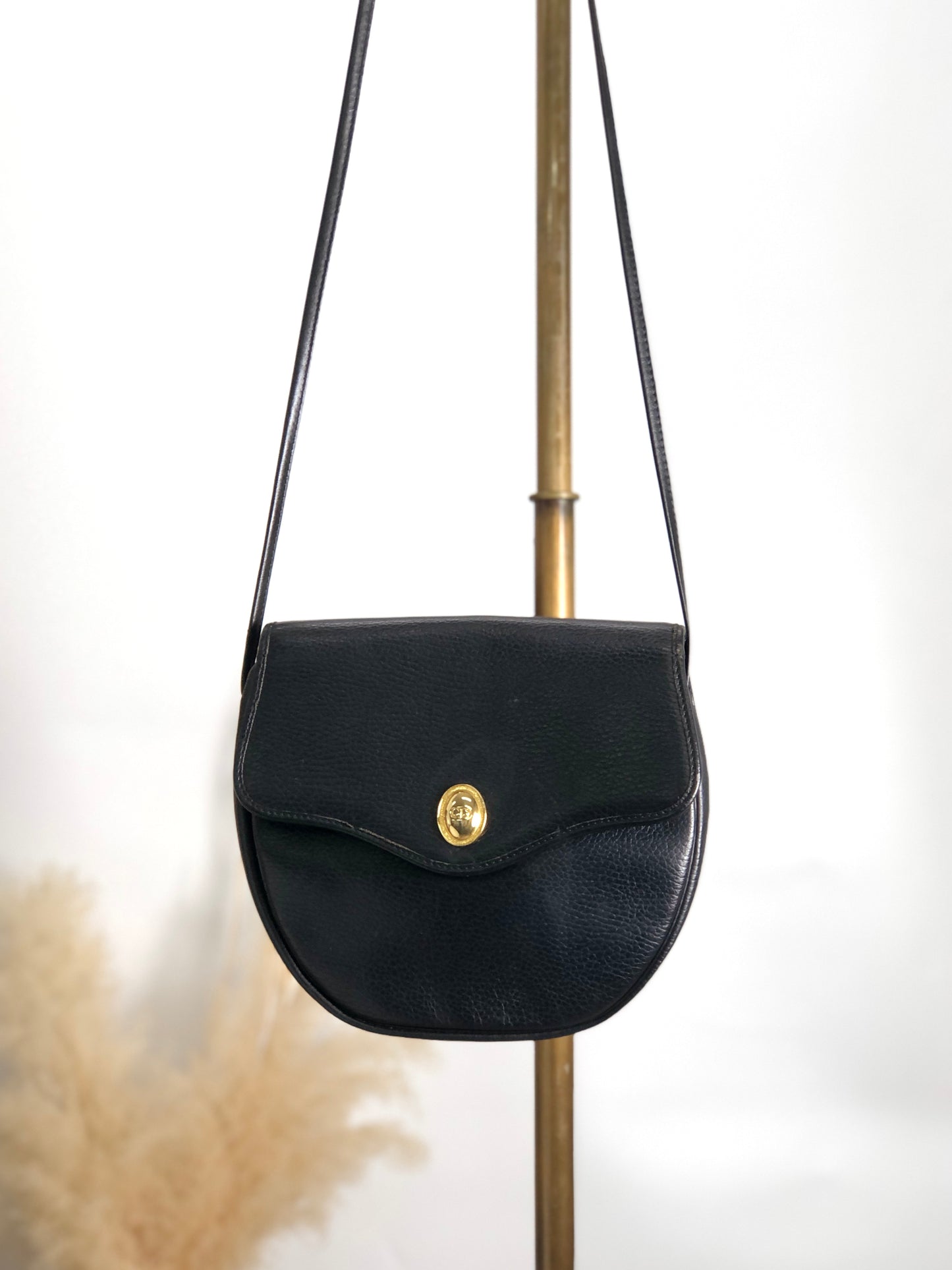 Christian Dior 肩背包 黑色 復古 tzdbkd